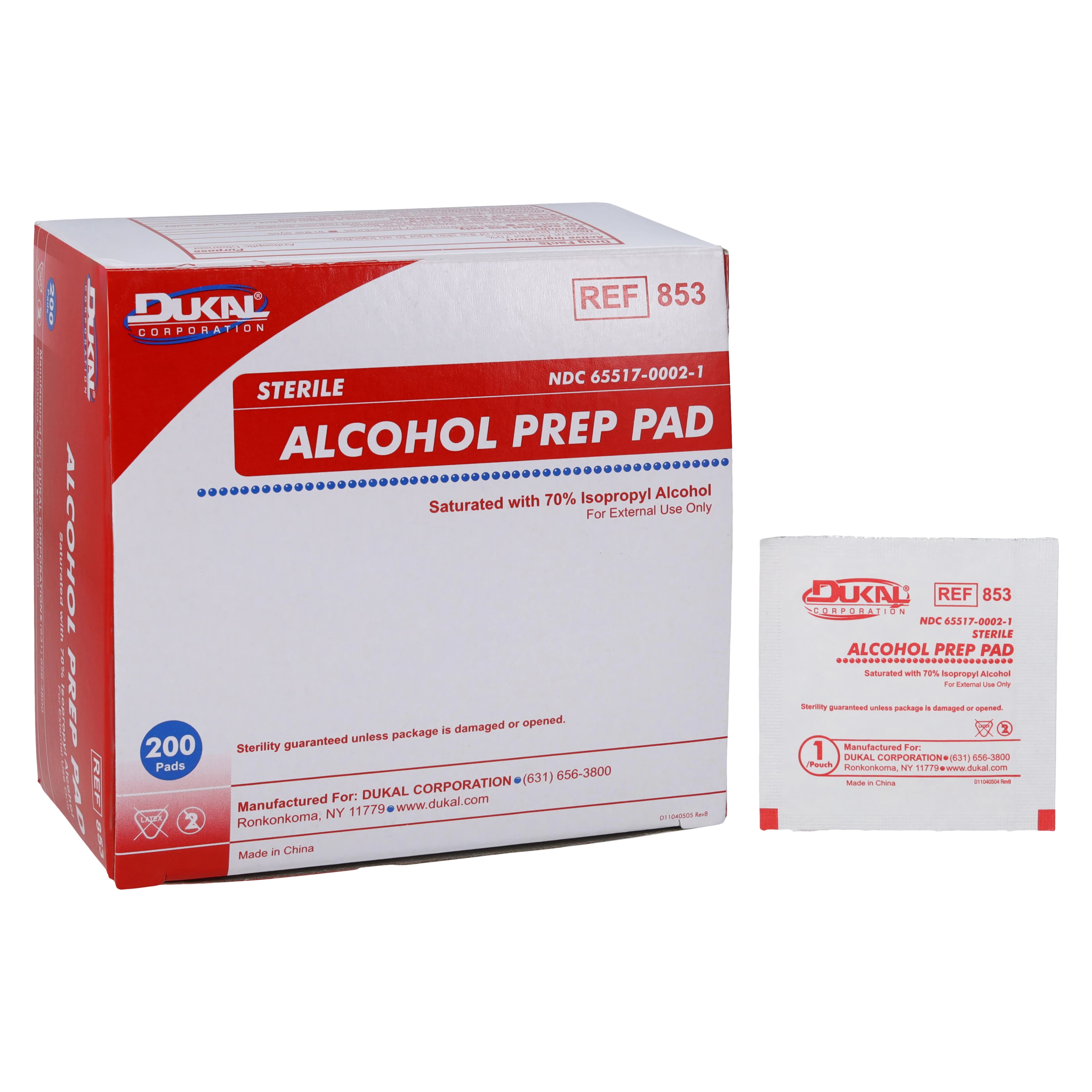 Dukal Pad Prep Alcohol Sterile 2-Ply, Medium thumbnail 4