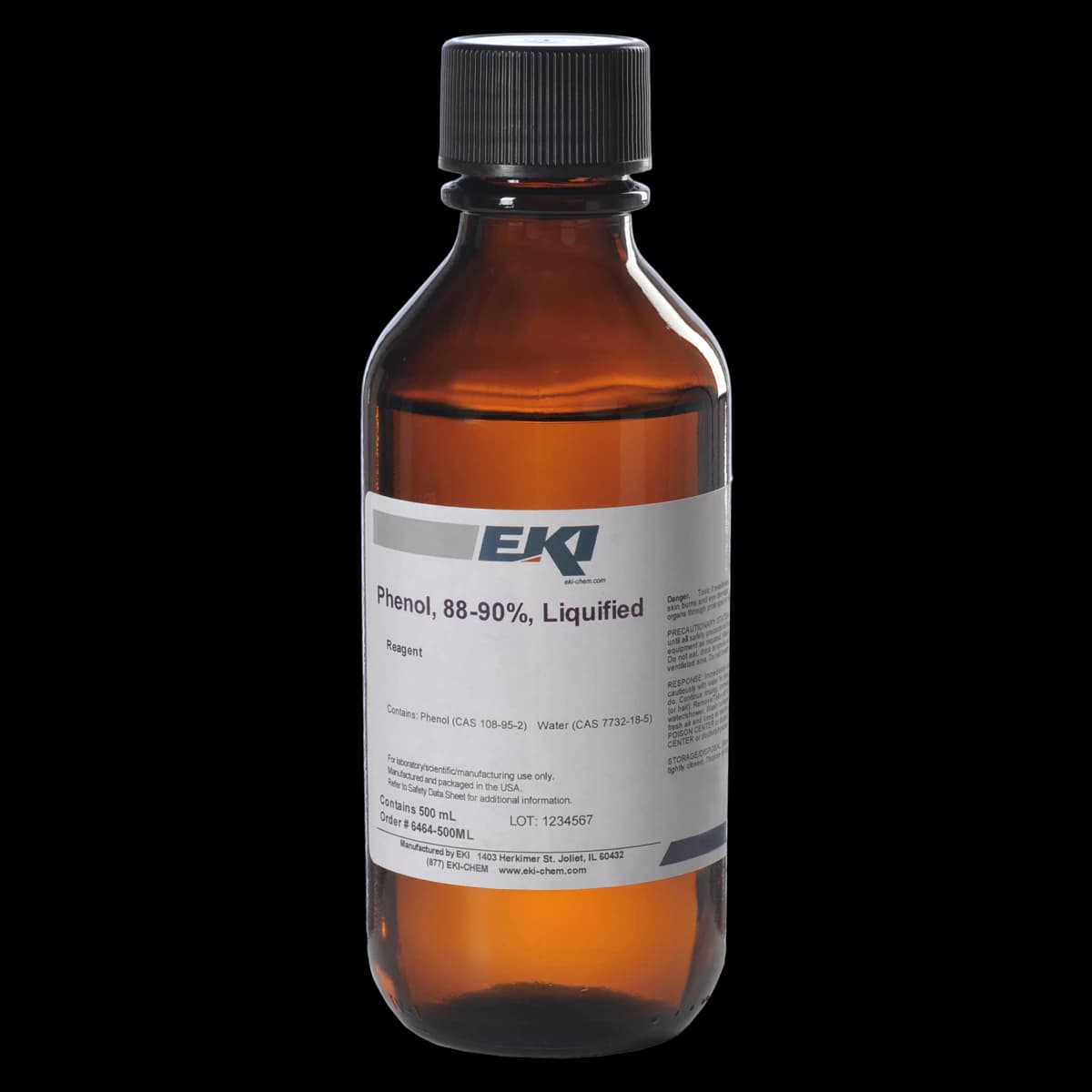 Phenol Reagent Liquid, 88-90%, 16 oz Bottle - Phenol Liquid - Image 1
