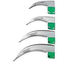 SunMed GreenLine/D Laryngoscope Blade, Macintosh #3 Adult, Fiber Optic, Disposable - Blade Laryn Grn F/O Mac Disp - Image 1