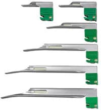 SunMed GreenLine Laryngoscope Blade, Miller #3, Adult, Fiber Optic, Disposable - Blade Laryn Grn F/O Mill Disp - Image 1