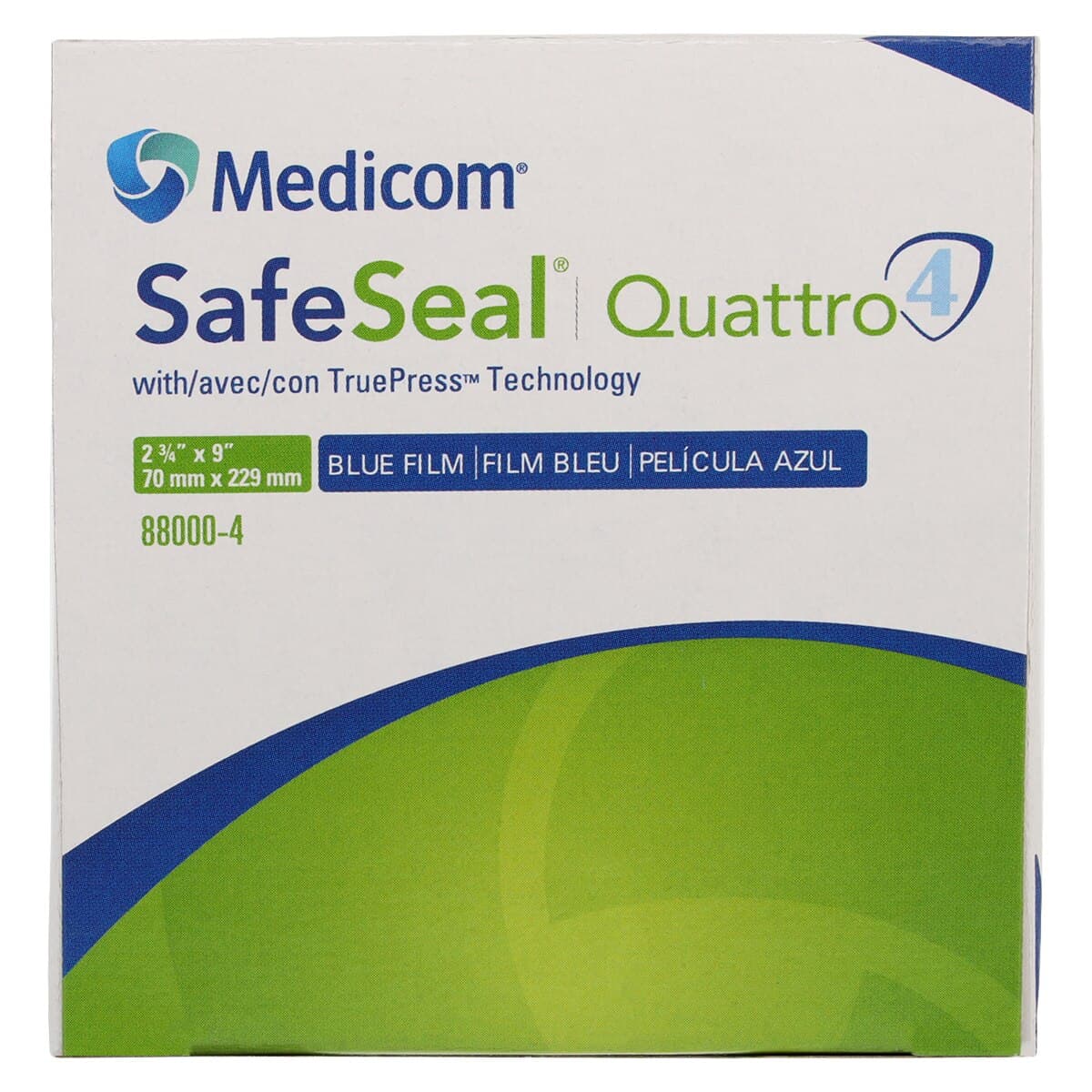 Medicom SafeSeal Quattro Self-Sealing Sterilization Pouches, 2.75" x 9", 200/Box, 88000-4 thumbnail 3
