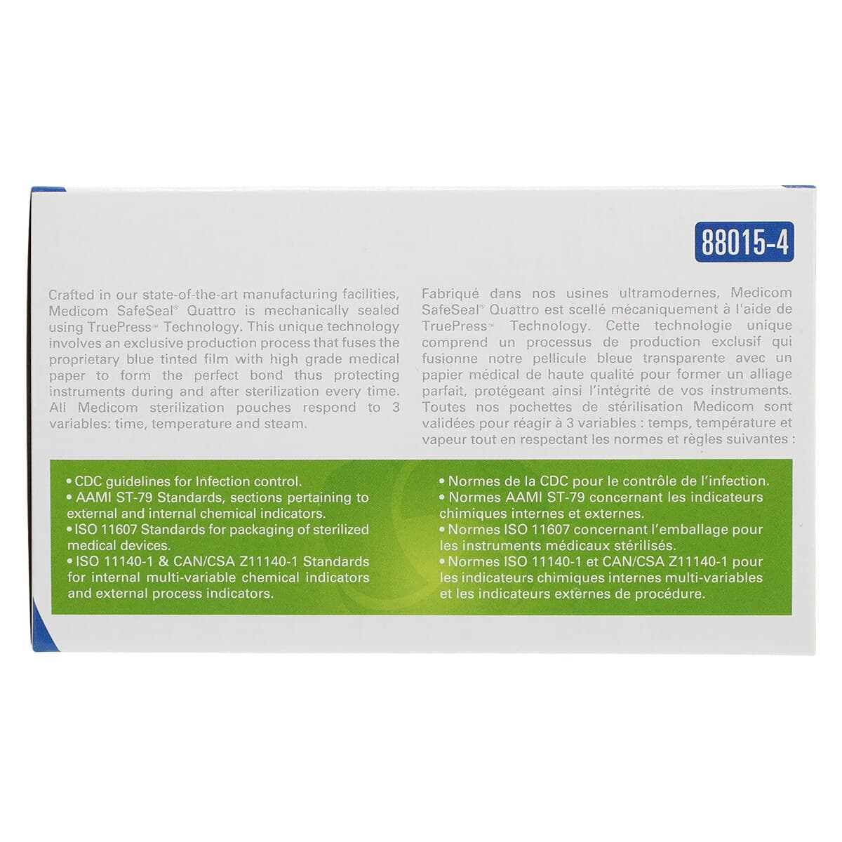 Medicom SafeSeal Quattro Self-Sealing Sterilization Pouches, 2.25" x 4", 200/Box, 88015-4 thumbnail 4