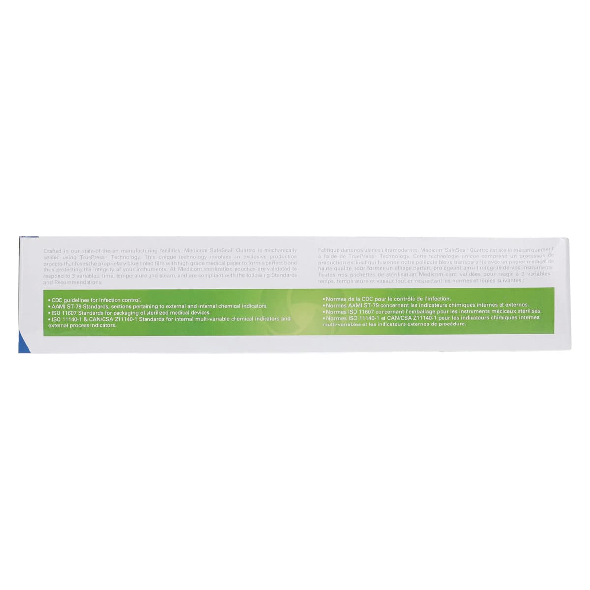 Medicom SafeSeal Quattro Self-Sealing Sterilization Pouches, 7.5" x 13", 200/Box, 88030-4 thumbnail 4