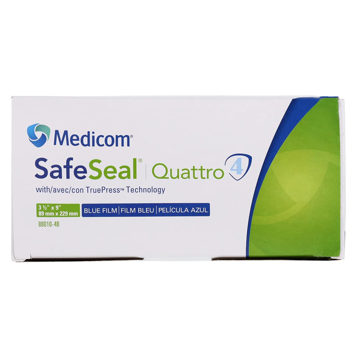 Medicom SafeSeal Quattro Self-Sealing Sterilization Pouches, 3.5" x 9", Blue Film, 500/Box, 88010-4B thumbnail 5