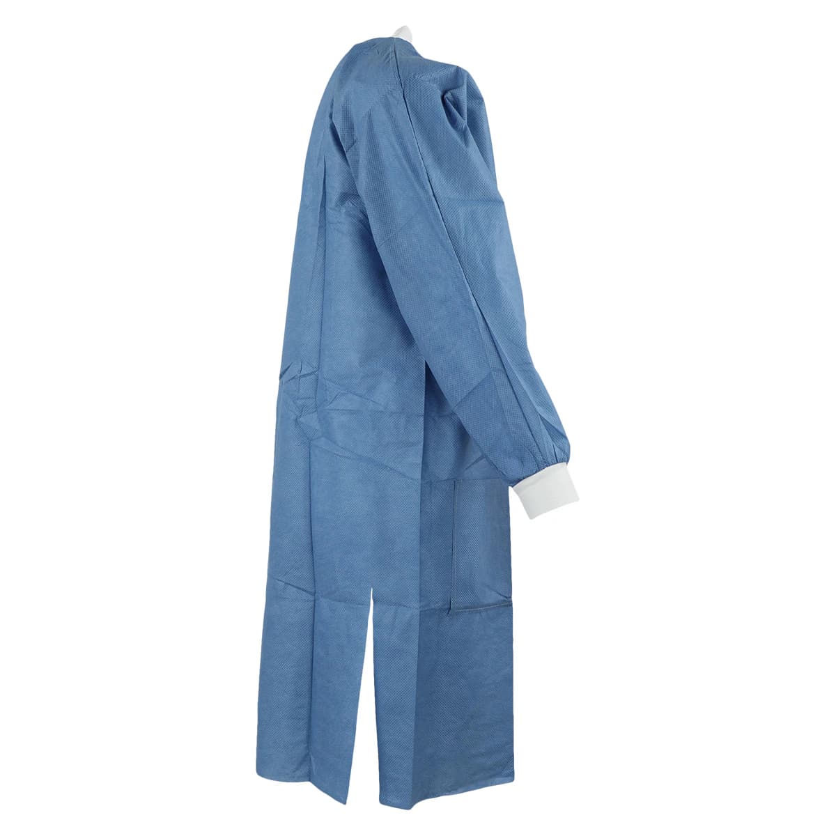 Medicom SafeWear High Performance Lab Coat, Deep Blue, Small, 12/Pack, 8107-A thumbnail 2