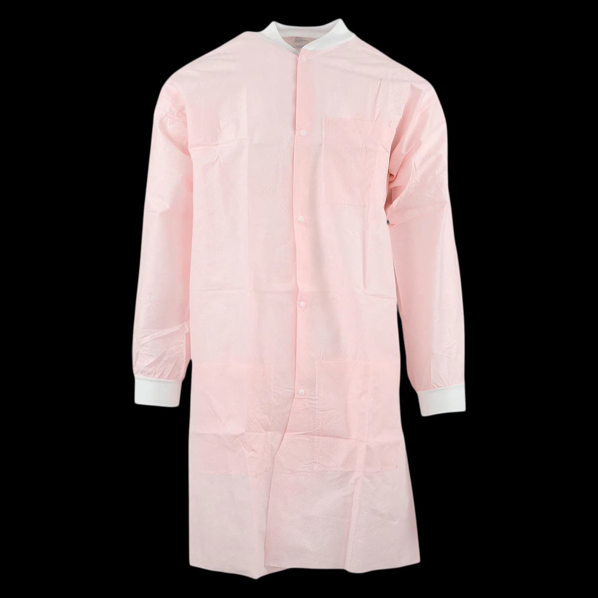 SafeWear High Performance Lab Coat, Pretty Pink, Small, 12/Pack, 8108-A - SafeWear  High Performance Lab Coats - Image 1