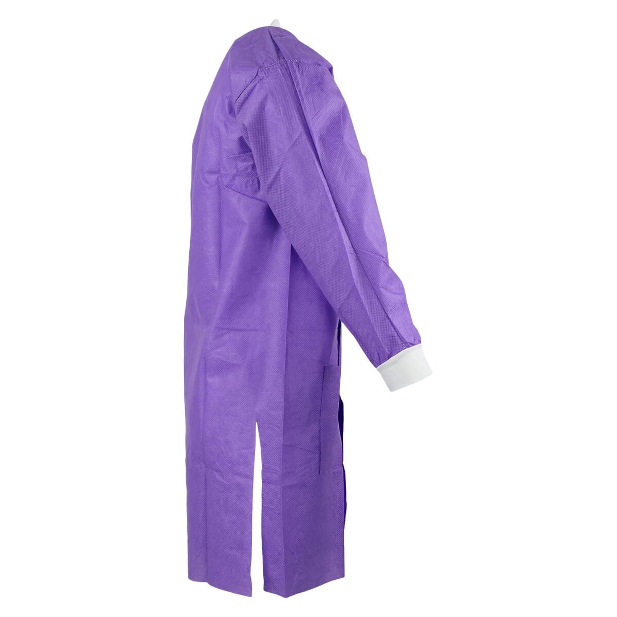 SafeWear Disposable High Performance Lab Coat, Large, Plum Purple, 12/Pk, 8109-C thumbnail 2