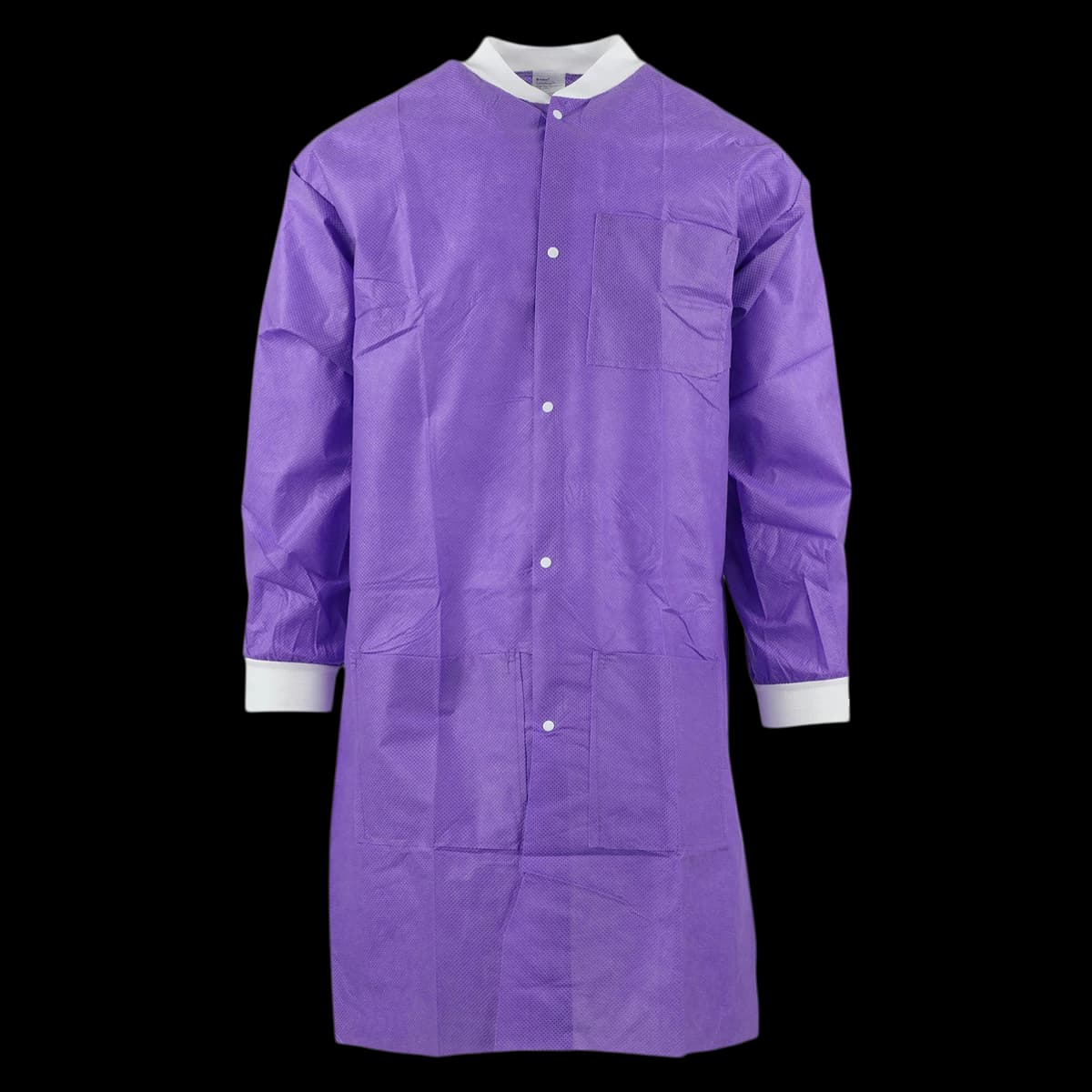 SafeWear Disposable High Performance Lab Coat, Large, Plum Purple, 12/Pk, 8109-C - SafeWear Disposable High Performance Lab Coat, Large, Plum Purple, 12/Pk, 8109-C - Image 1
