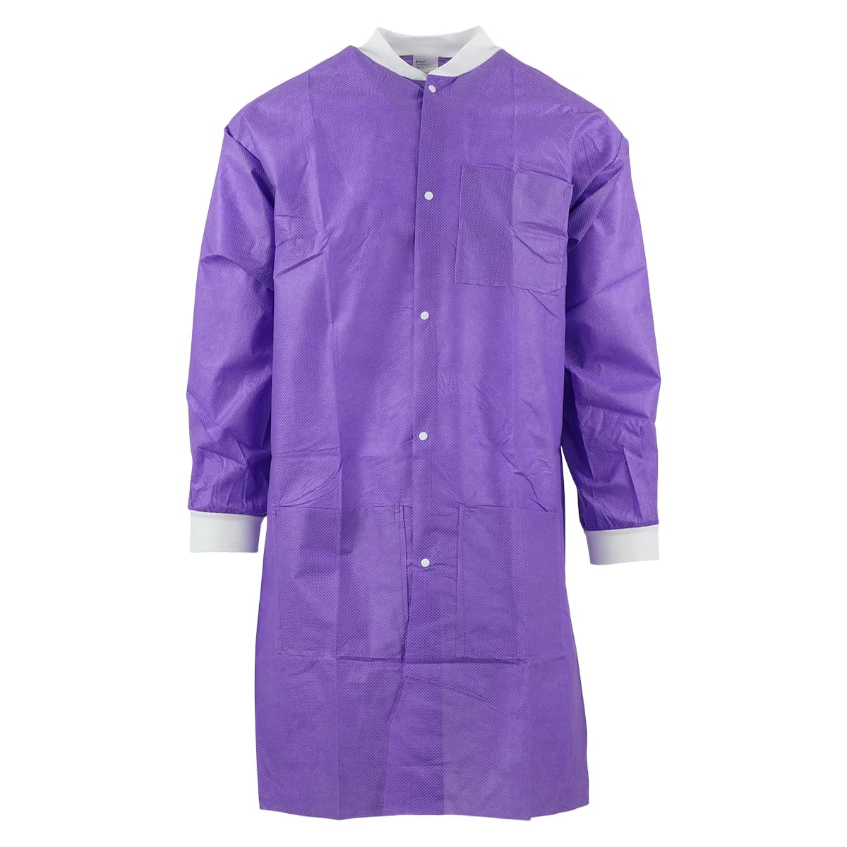 SafeWear High Performance Lab Coat, Plum Purple, X-Large, SMS, 3-Pocket, Snap Front, 12/Pk, 8109-D - MEDICOM SAFEWEAR PROTECTIVE APPAREL, 8109-D - Image 1