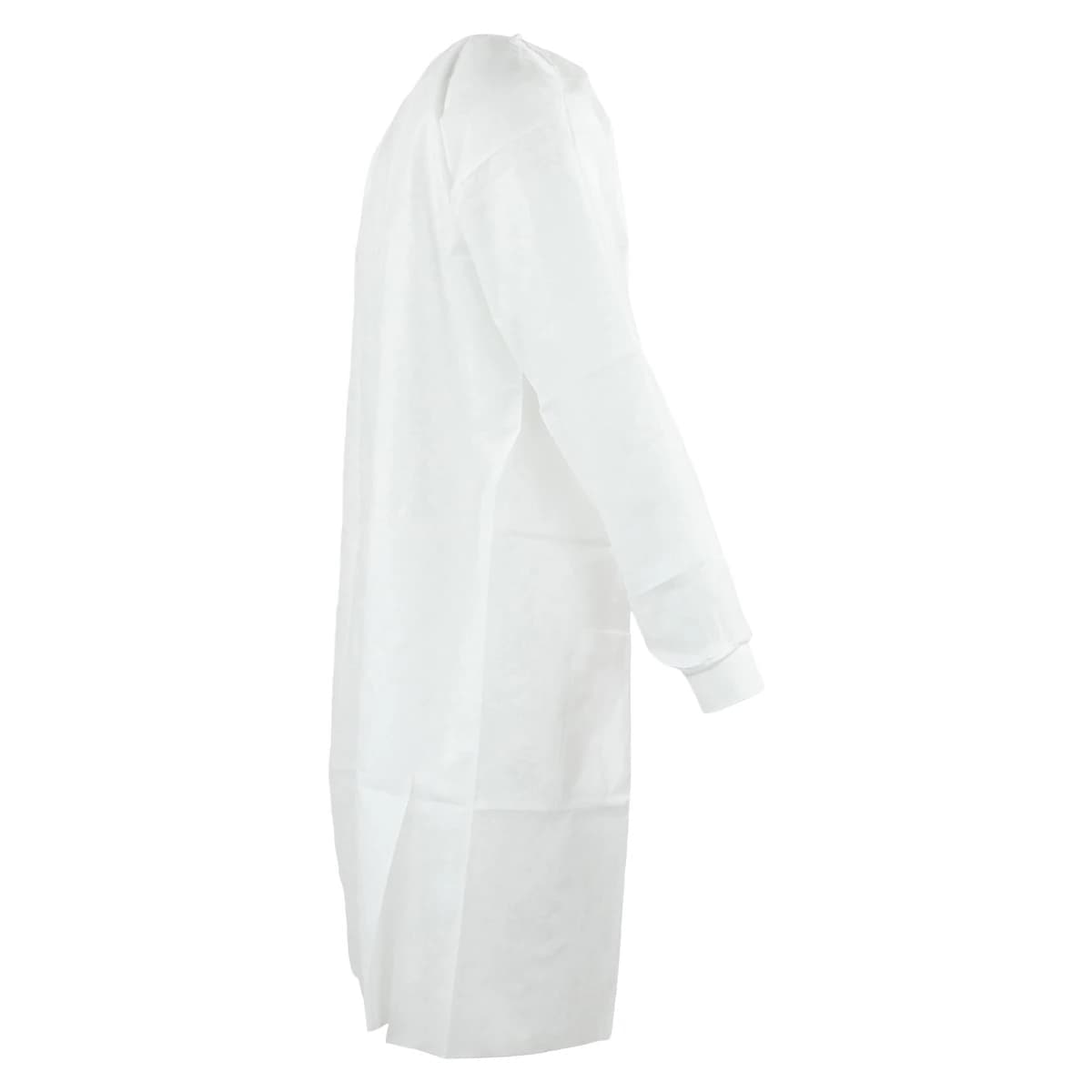 Medicom SafeWear High Performance Disposable Lab Coat, White Frost, Small, 12/Bag, 8110-A thumbnail 2