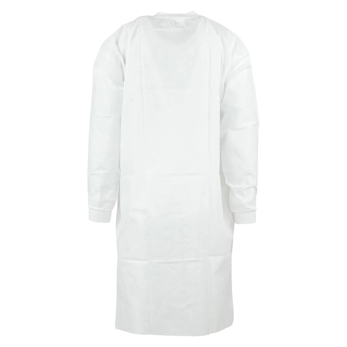 SafeWear High Performance Disposable Lab Coat, Large, White Frost, 12/Pack, 8110-C thumbnail 3