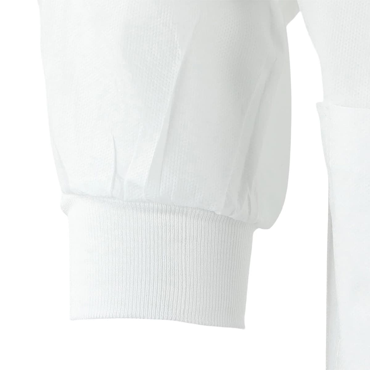 SafeWear High Performance Disposable Lab Coat, Large, White Frost, 12/Pack, 8110-C thumbnail 4