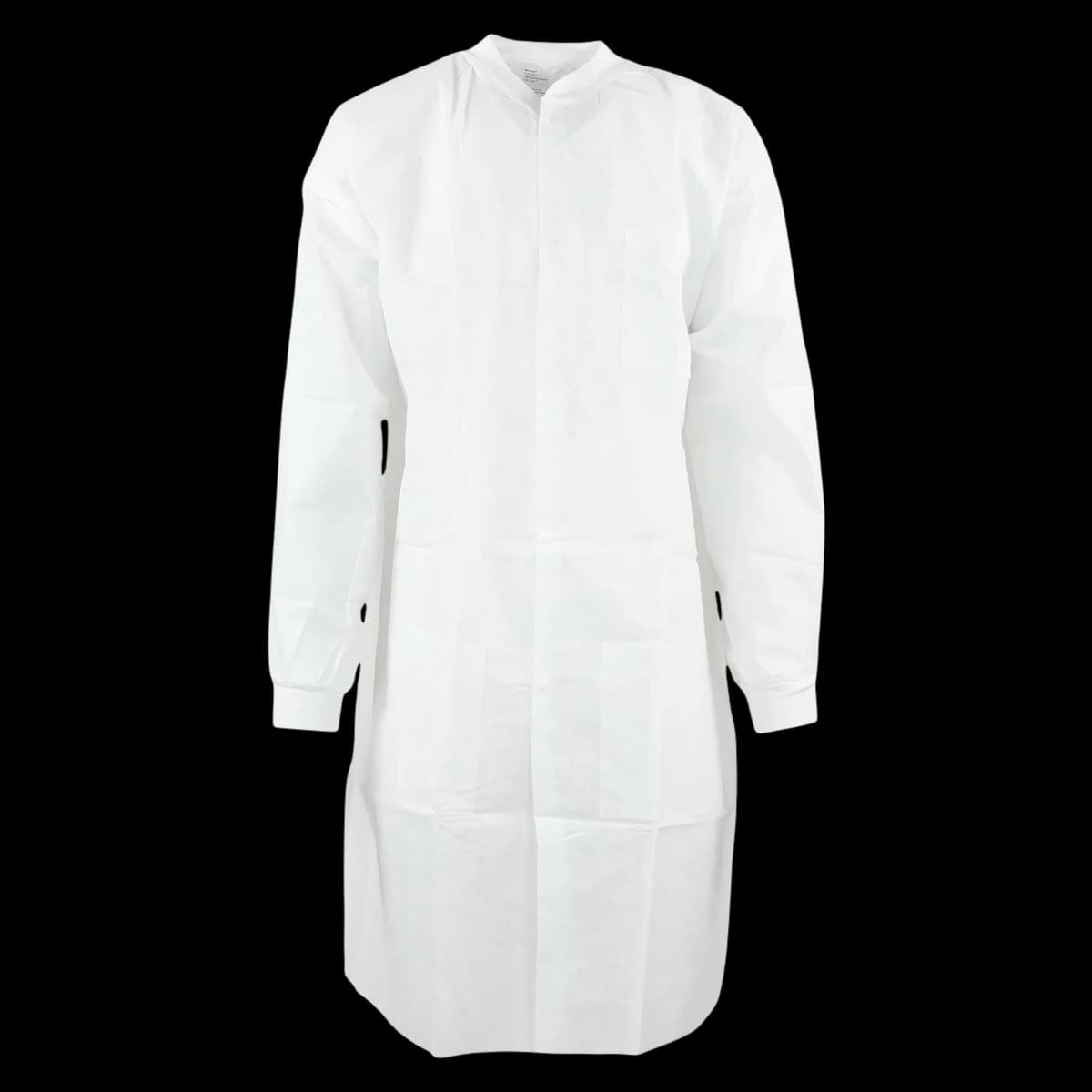 SafeWear High Performance Disposable Lab Coat, Large, White Frost, 12/Pack, 8110-C - SafeWear  High Performance Lab Coats - Image 1
