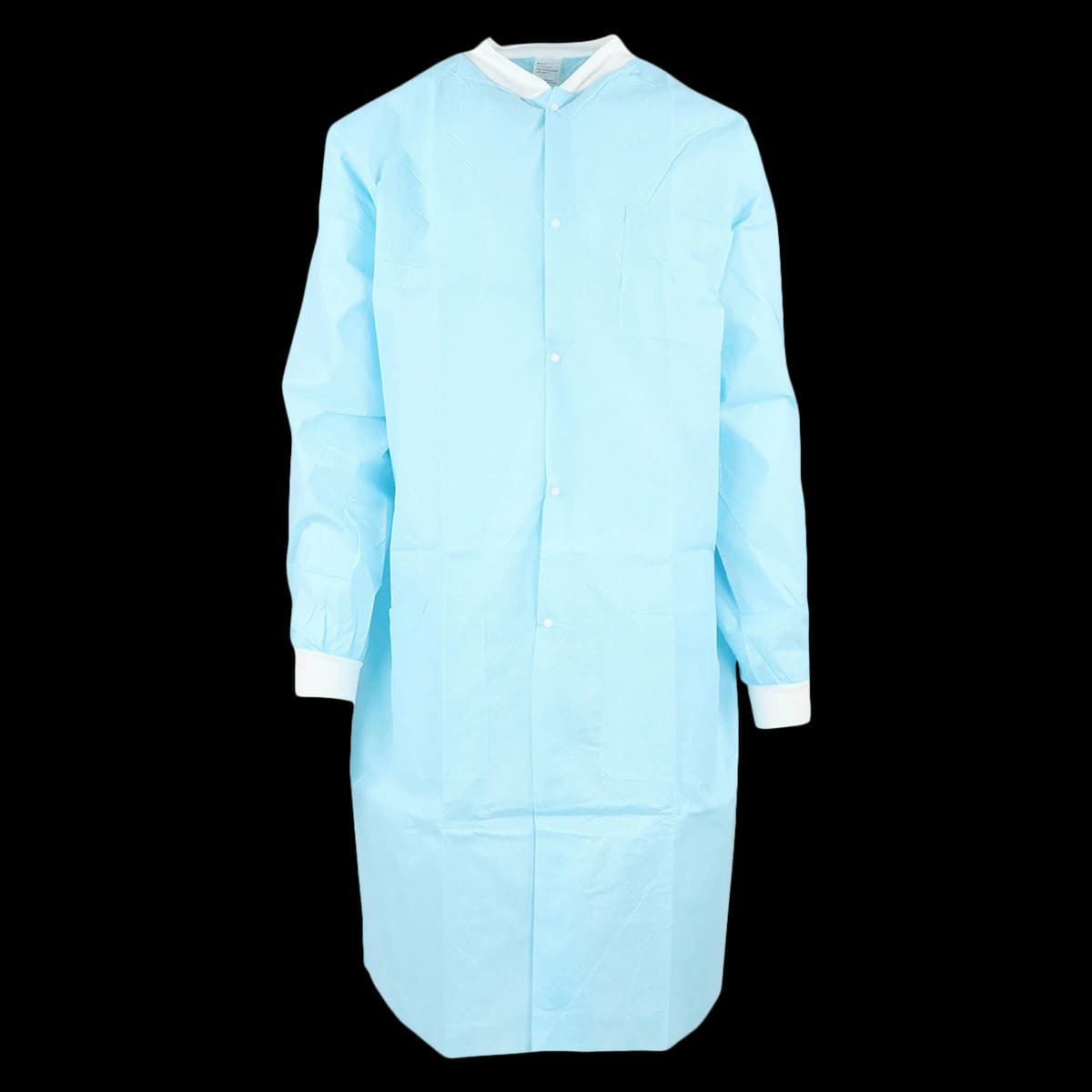 Medicom SafeWear High Performance Lab Coat, Soft Blue, Small, 12/Bag, 8112-A - SafeWear  High Performance Lab Coats - Image 1