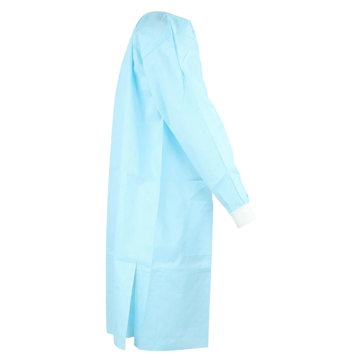 Medicom SafeWear High Performance Lab Coat, Soft Blue, Medium, 12/Bag, 8112-B thumbnail 2