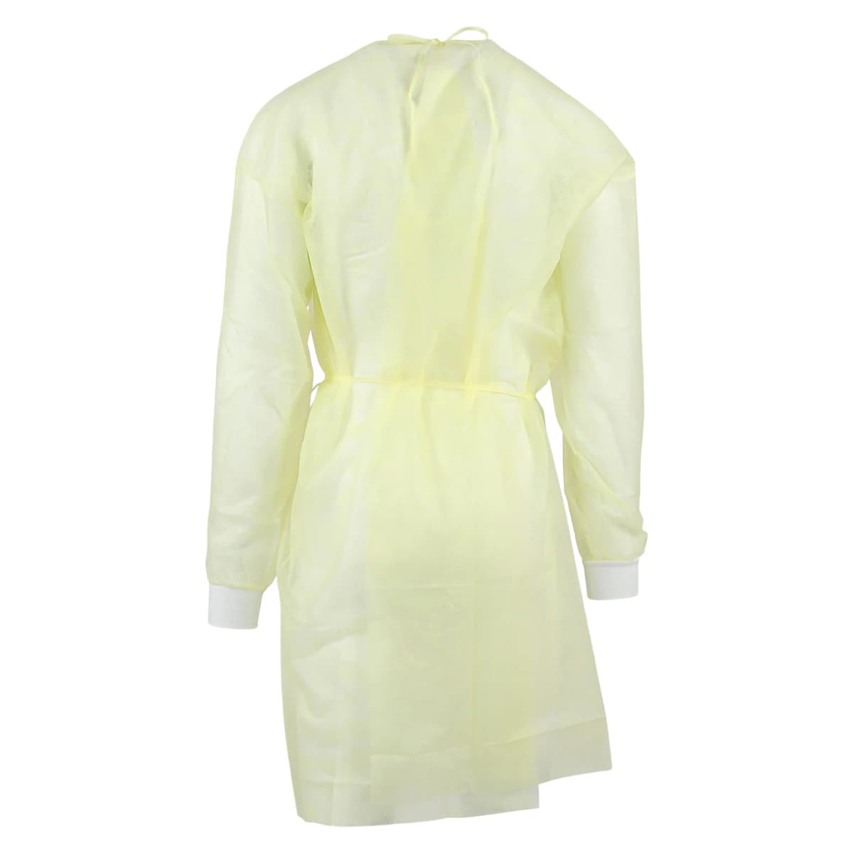 SafeWear Form-Fit Disposable Isolation Gown, Extra Large, Sunny Yellow, 12/Pk, 8113-D thumbnail 3