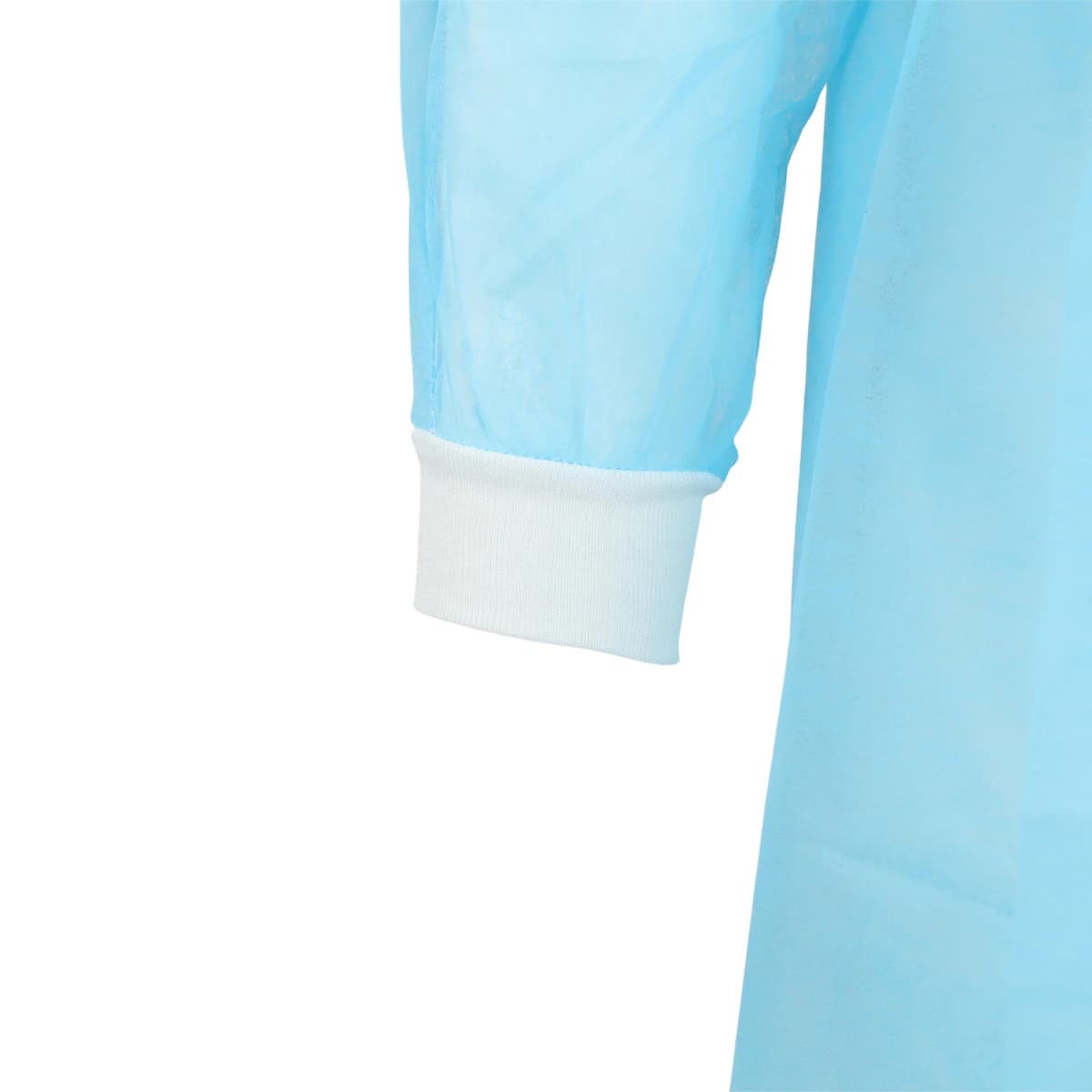 Medicom SafeWear Form-Fit Isolation Gown, Bright Blue, X-Large, Knit Cuffs, Latex-Free, 12/Pkg, 8114-D thumbnail 4
