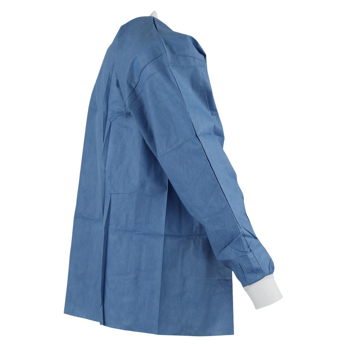 SafeWear Hipster Jacket, Small, Deep Blue, 45 g/m2 SMS, AAMI Level 2, 12/Pk, 8101-A thumbnail 3