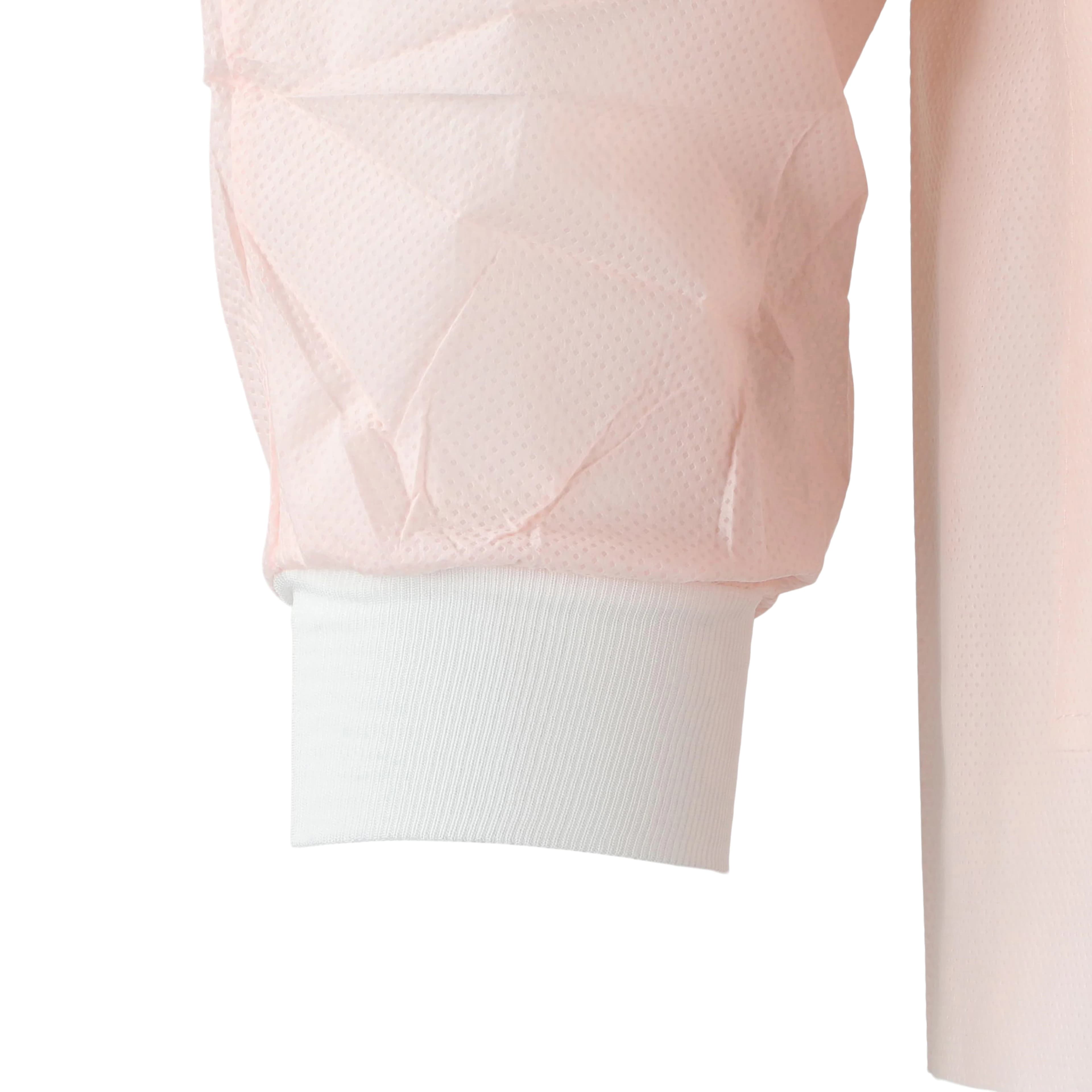 SafeWear Hipster Jacket, Medium, Pretty Pink, 45 g/m2 SMS, AAMI Level 2, 12/Pk, 8102-B thumbnail 4