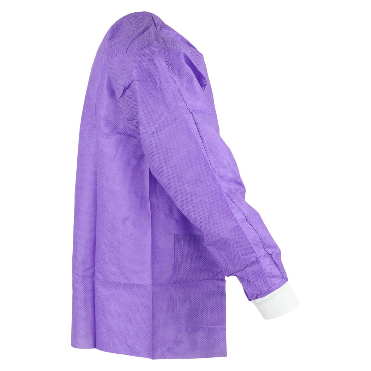SafeWear Hipster Jacket, Large, Plum Purple, 45 g/m2 SMS, AAMI Level 2, 12/Pk, 8103-C thumbnail 2