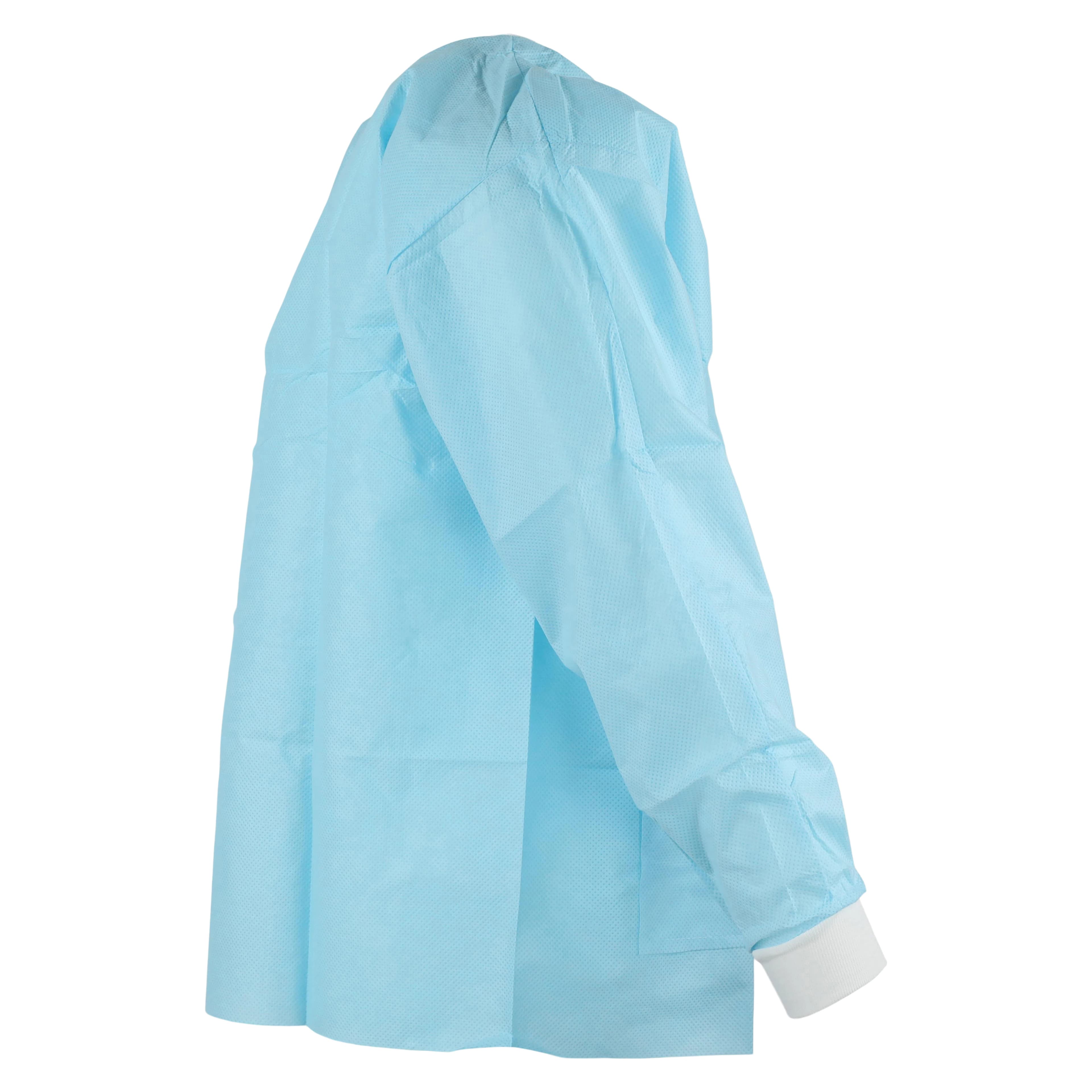SafeWear Hipster Jacket, Medium, Soft Blue, 45 g/m2 SMS, AAMI Level 2, 12/Pk, 8104-B thumbnail 2