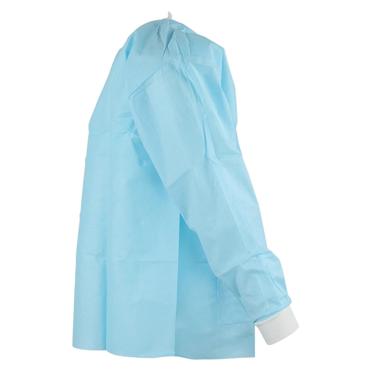 SafeWear Hipster Disposable Jacket, Large, Soft Blue, SMS 45 g/m2, AAMI Level 2, 12/Pk, 8104-C thumbnail 2