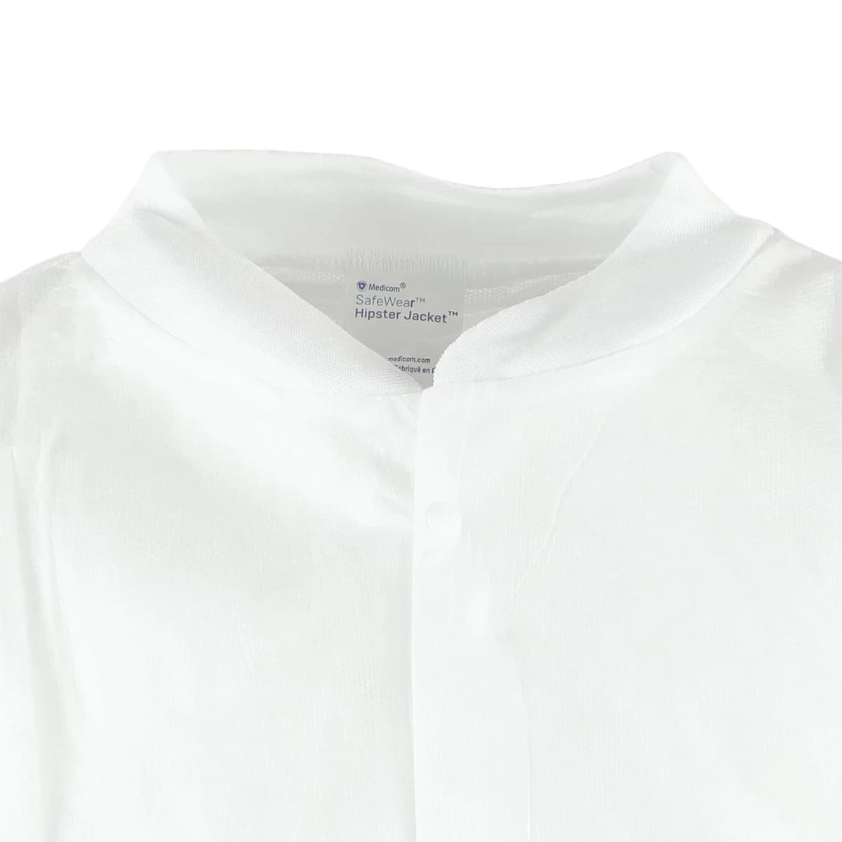 SafeWear Hipster Jacket, Medium, White Frost, 45 g/m2 SMS, AAMI Level 2, 12/Pk, 8105-B thumbnail 5