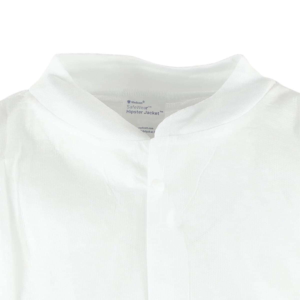 SafeWear Disposable Hipster Jacket, Extra Large, White Frost, 45 g/m2 SMS, 12/Pk, 8105-D thumbnail 5
