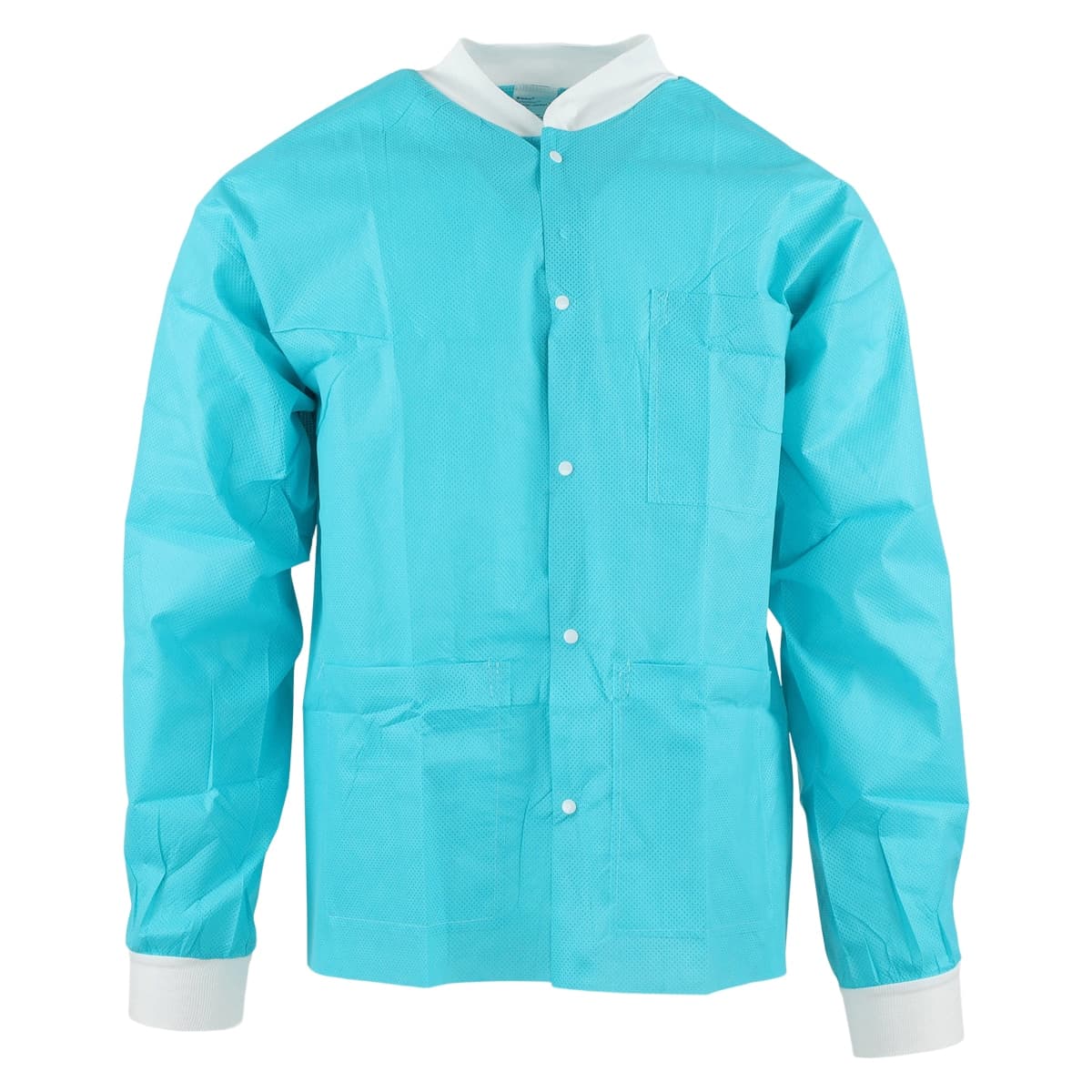 SafeWear Hipster Jacket, Medium, Tropical Teal, SMS Polypropylene, 12/Pk, 8115-B - SafeWear Hipster Jacket Tropical Teal Medium 12/Pk, 8115-B - Image 1