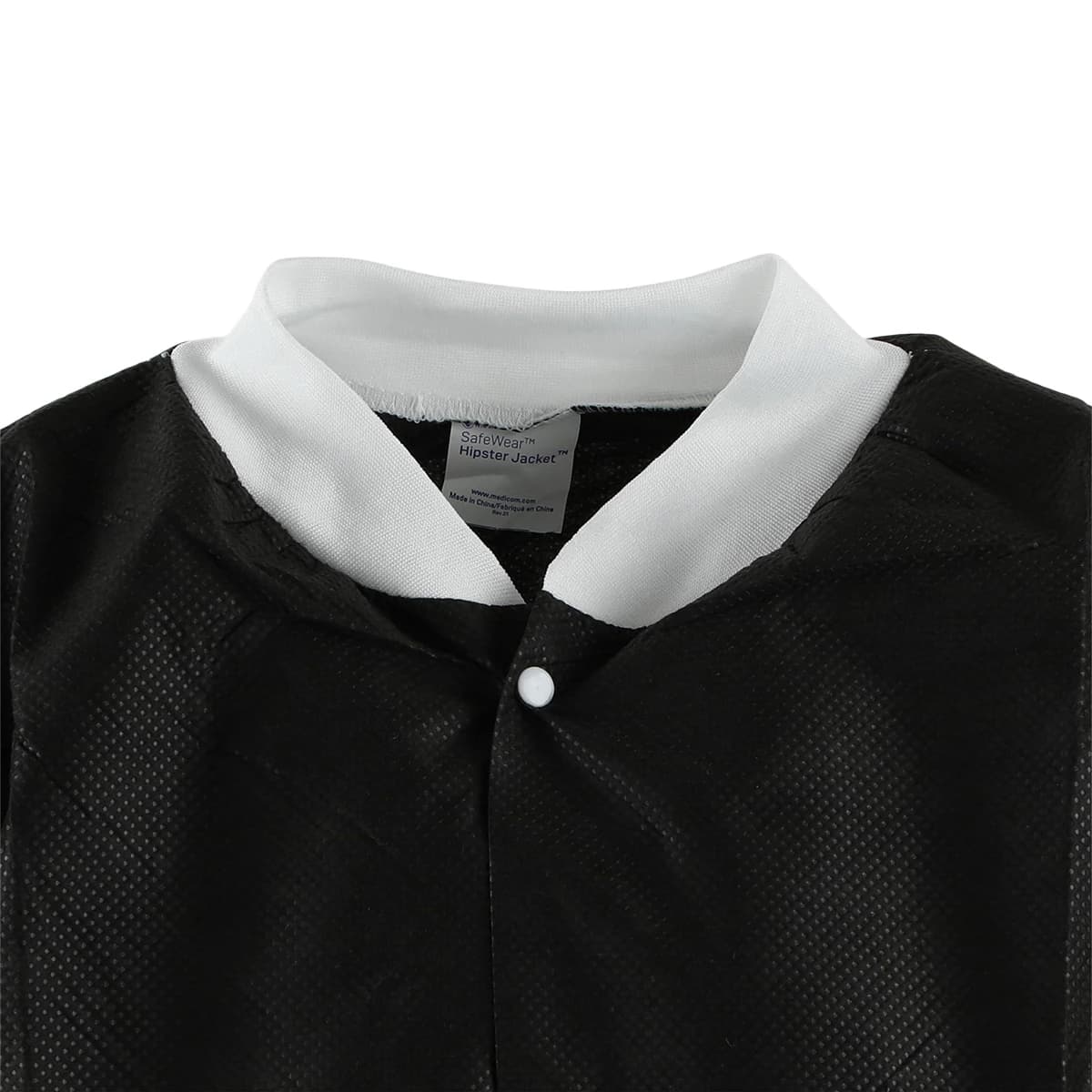 SafeWear Disposable Hipster Jacket, Small, Jet Black, 12/Pk, 8118-A thumbnail 5