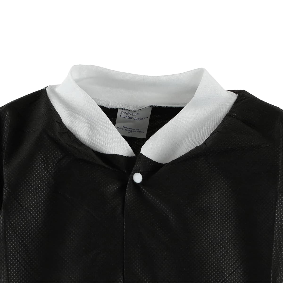 SafeWear Hipster Jacket, X-Large, Jet Black, Latex-Free, Fluid Resistant, AAMI Level 2, 12/Pk, 8118-D thumbnail 5
