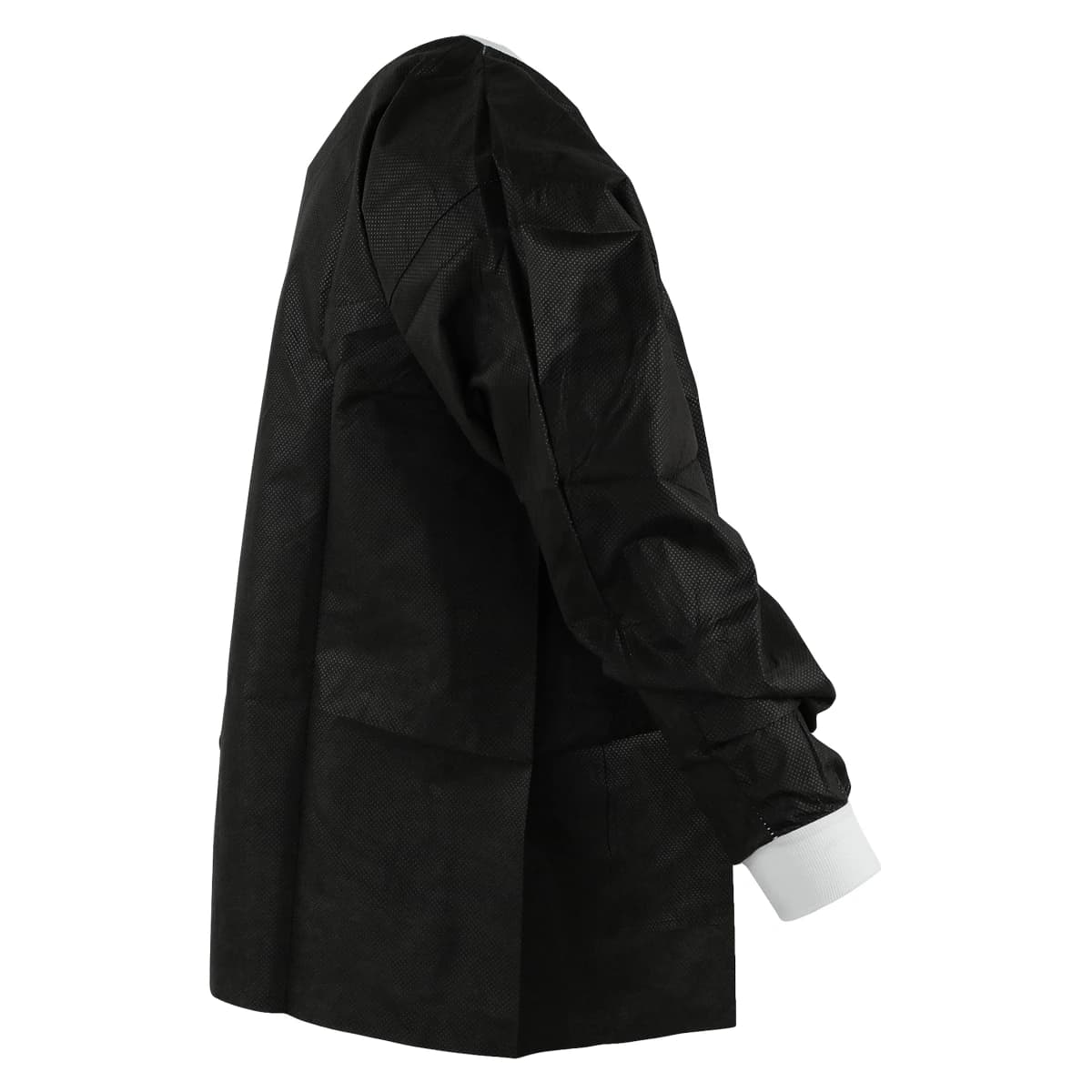 SafeWear Hipster Jacket, X-Large, Jet Black, Latex-Free, Fluid Resistant, AAMI Level 2, 12/Pk, 8118-D thumbnail 2