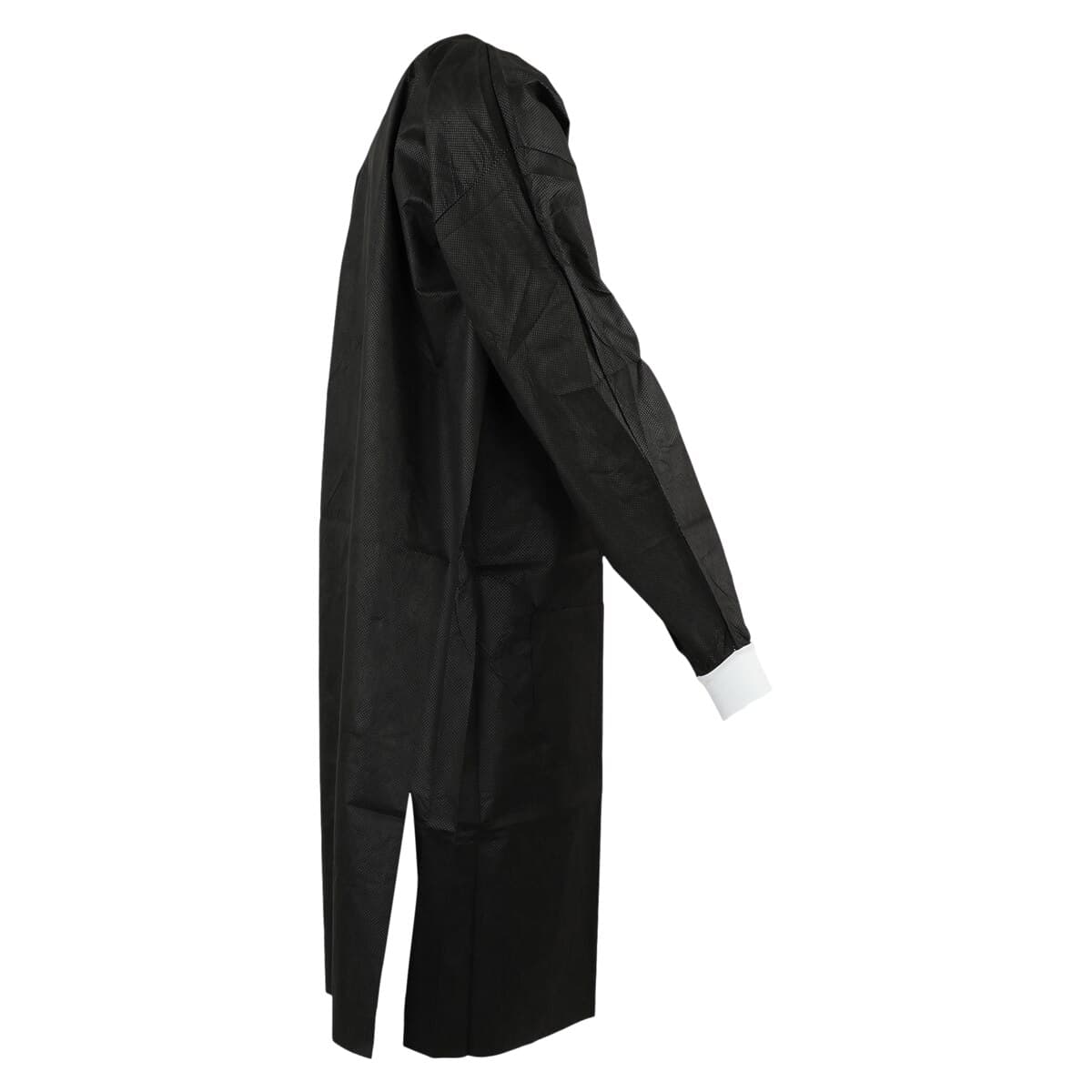 SafeWear High Performance Lab Coat, Large, Jet Black, 12/Pack, 8119-C thumbnail 2