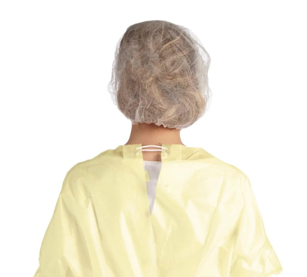 Medicom VersaGown Flexneck SMS Isolation Gown, AAMI Level 2, X-Large, Yellow, Non-Sterile, Full Coverage, 10/Case - Versagown Flexneck SMS - Image 1