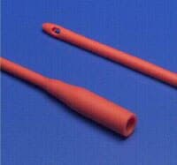 Cardinal Health Dover Robinson Intermittent Catheter, Red Rubber, Rounded Tip, 8 Fr, Sterile - Cath Rob Red Rubber Sterile - Image 1