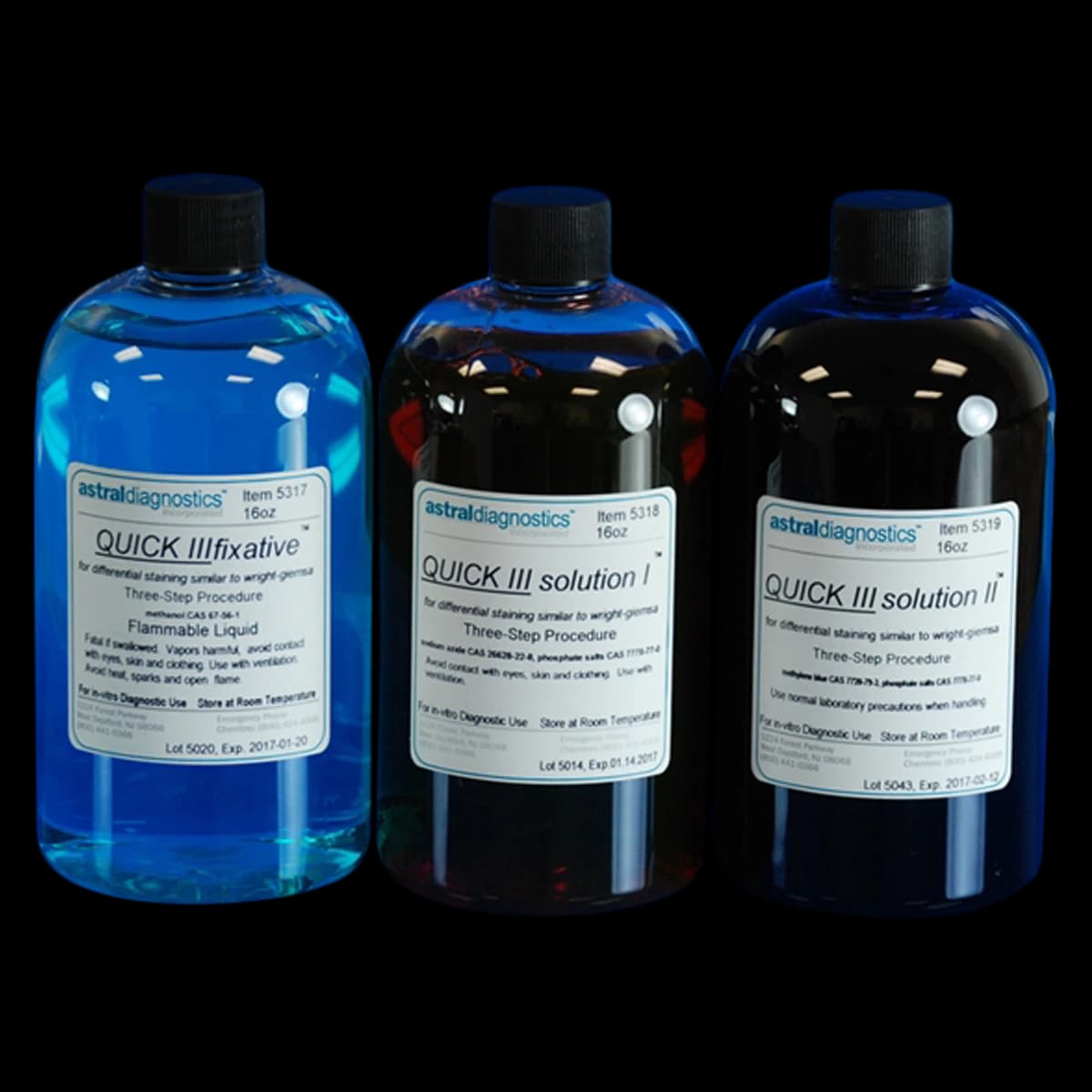 Quick III Fixative Solution, 16 oz Bottle - Quick III Fixative - Image 1
