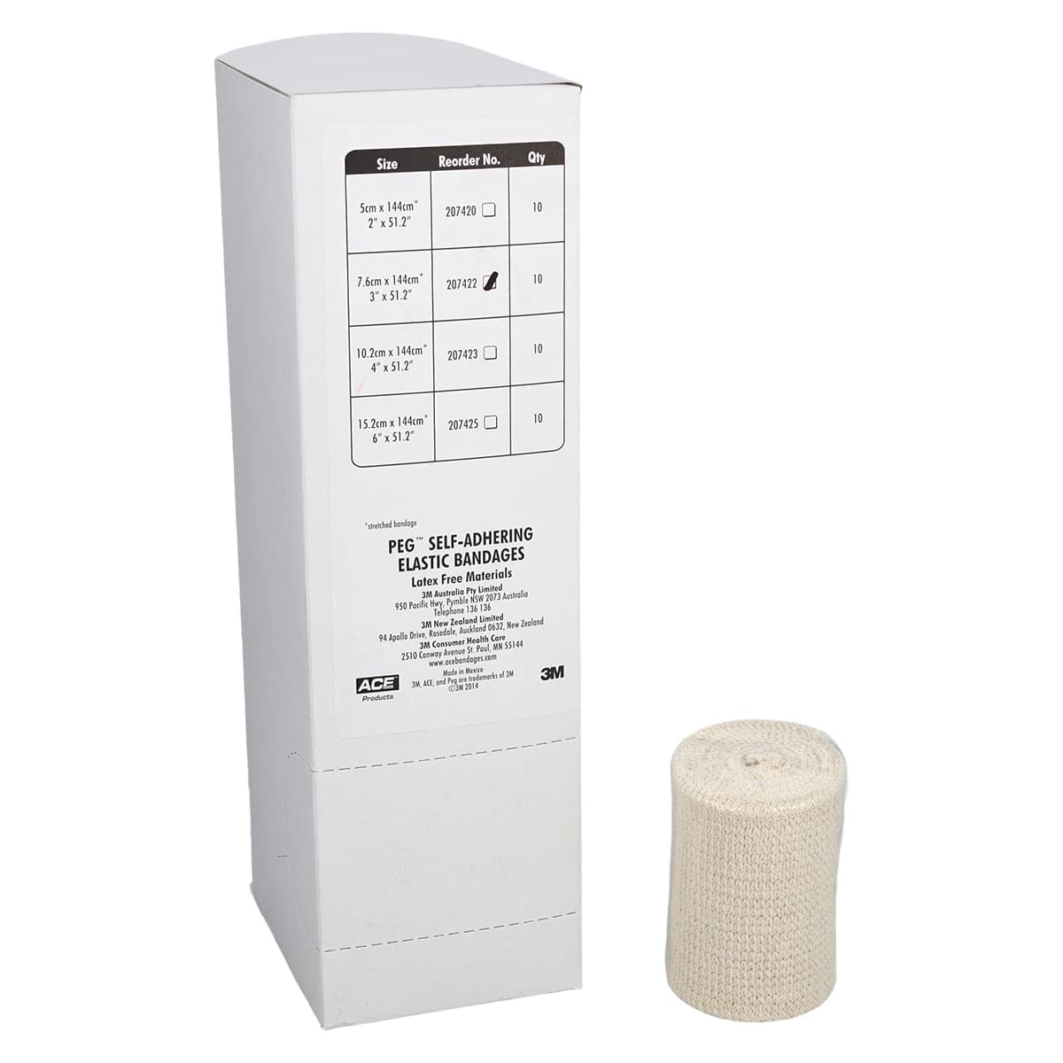 ACE Brand Elastic Bandage, 3" x 4.7 ft, Beige, Non-Sterile, 10/Box thumbnail 2