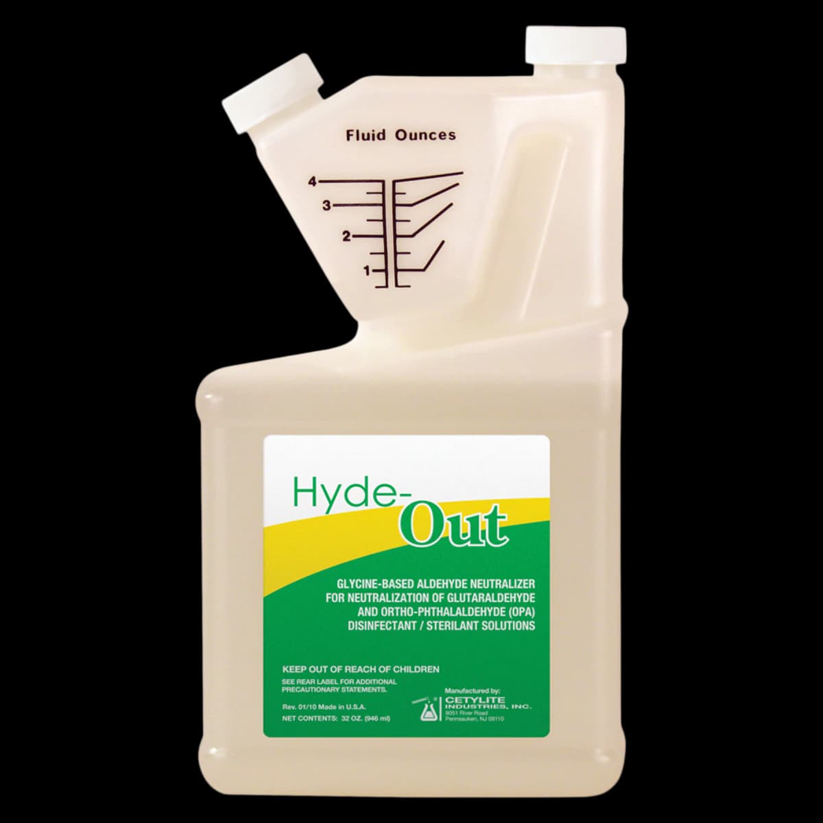 Cetylite Hyde-Out Aldehyde Neutralizer, 32 oz (1 Quart) Bottle, 0128 - Hyde-Out Aldehyde Neutralizer Quart 32 oz - Image 1