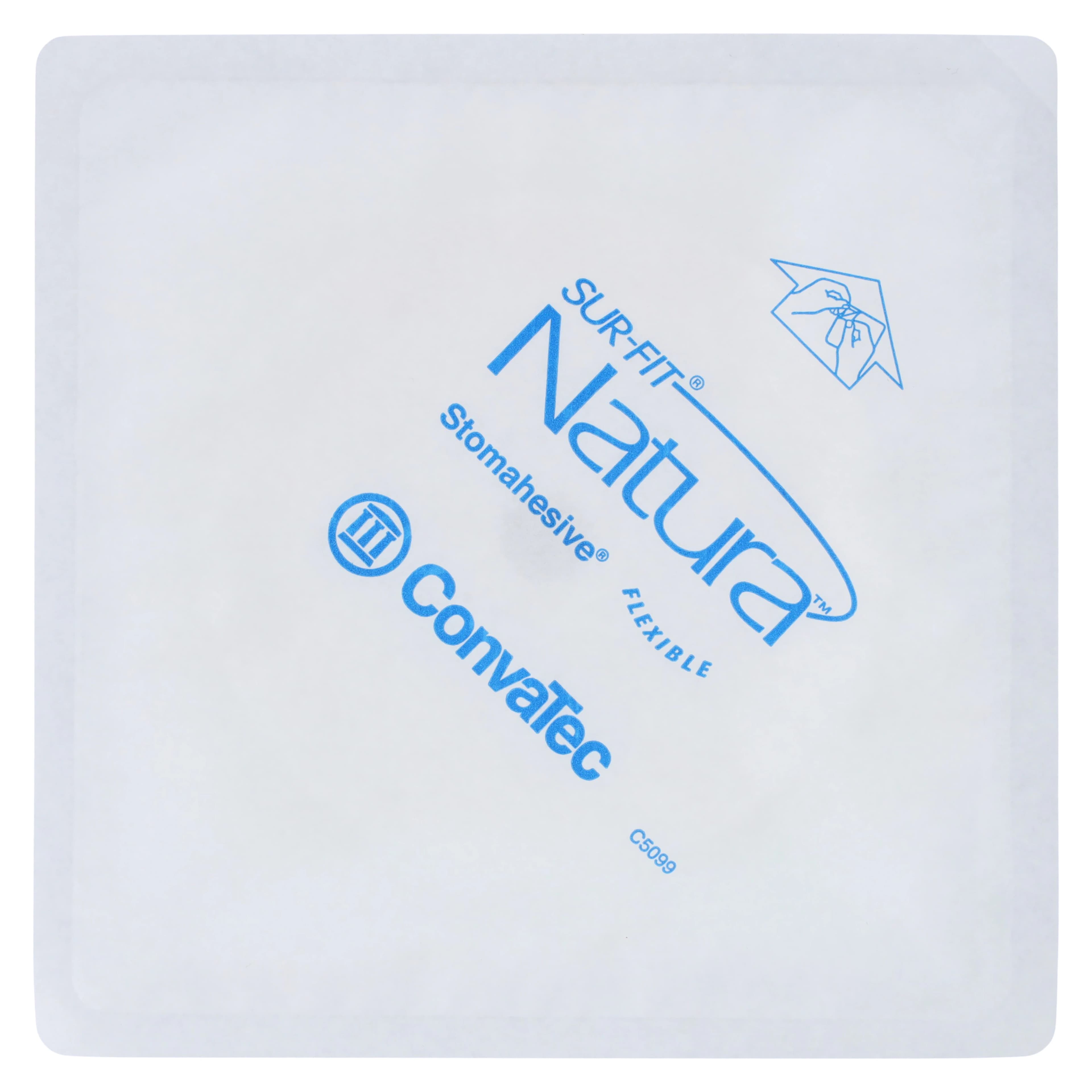 ConvaTec SUR-FIT Natura Stomahesive Skin Barrier Wafer, 2-Piece, Cut-To-Fit, 5x5", Flexible, 2-3/4" thumbnail 3