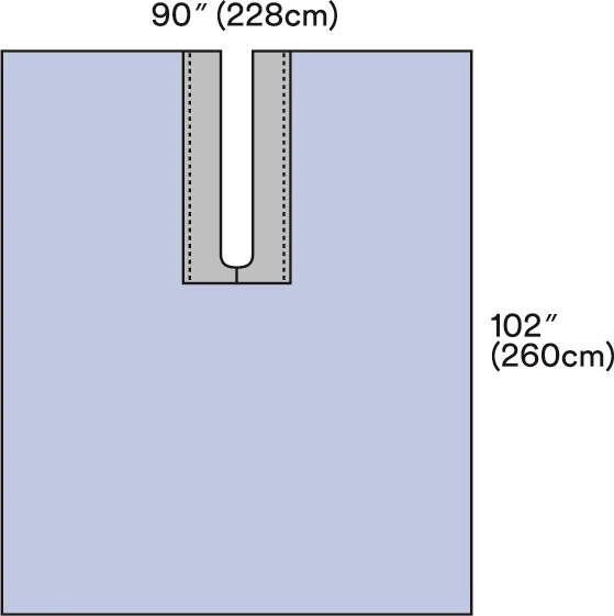 Steri-Drape Adhesive Split Sterile Surgical Drape, Fenestrated, 89x102" - Steri-Drape Adhesive Split - Image 1