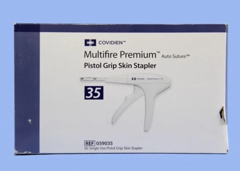 Medtronic MultiFire Premium Skin Stapler, Stainless Steel, Multi-Shot, 35 Regular Staples, 6/Case - Stapler Multifire Premium 35Ct - Image 1