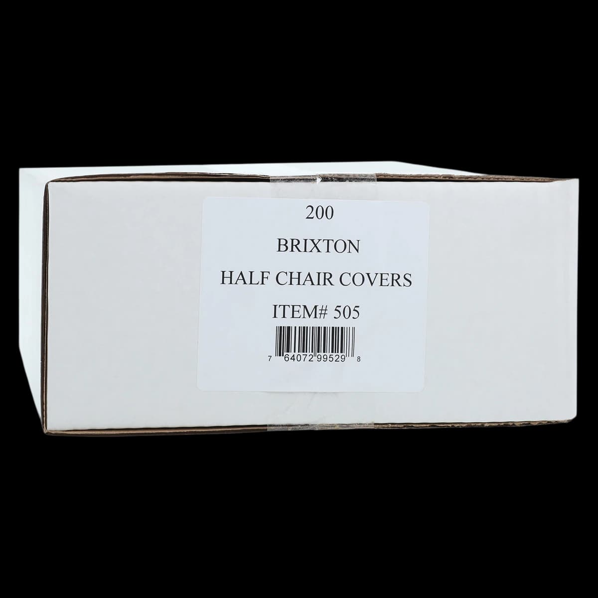 Brixton Disposable Chair Cover / Sleeve, Half, 27.5" x 24", Clear, 200/Box, 505 - Brixton Disposable Chair Covers / Sleeves, Half, 27.5" x 24", Clear, 200/Pk, 505 - Image 1