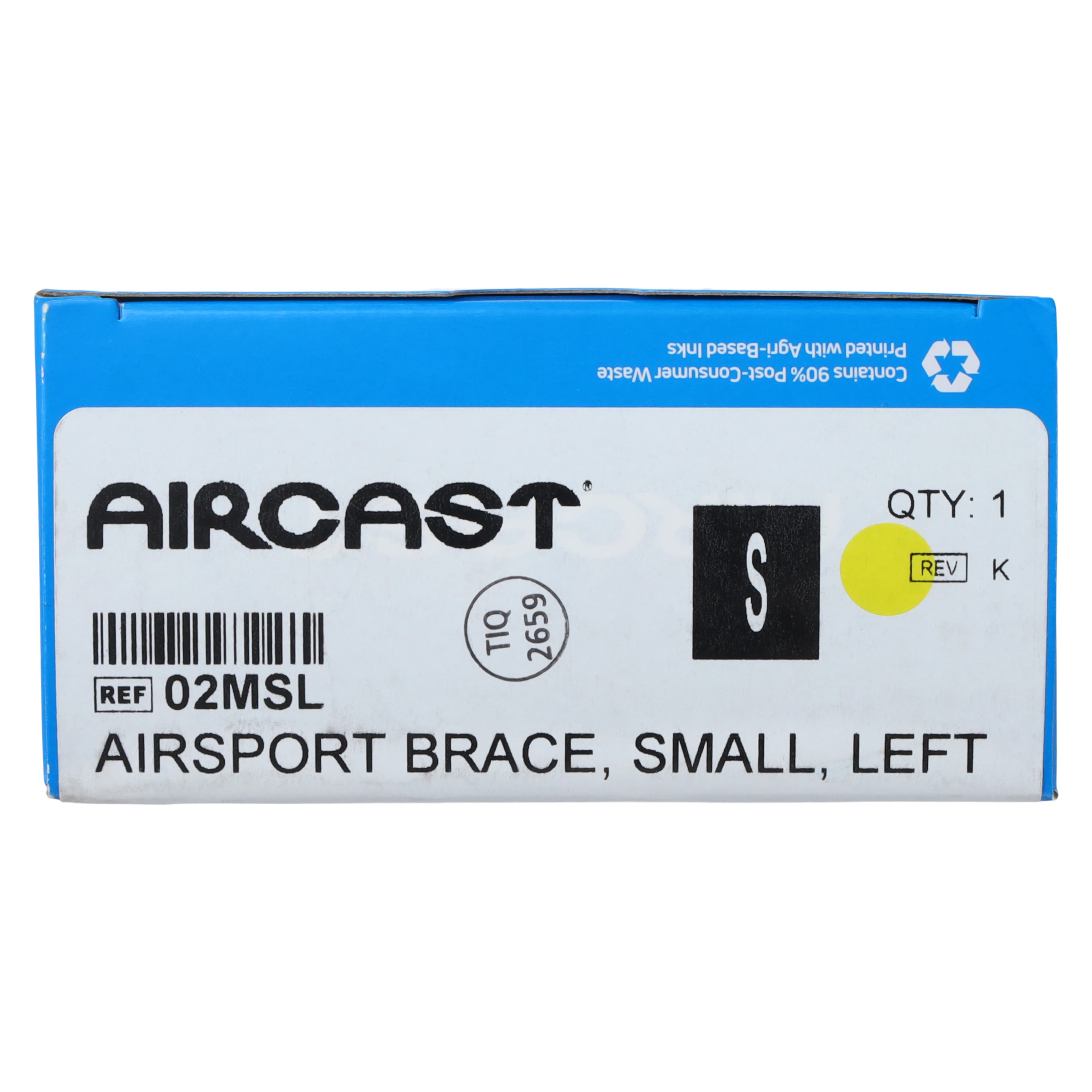 Aircast Airsport Stirrup Ankle Brace, Foam/Aircell, Small, Left, Men's 5.5-7 / Women's 5.5-8.5 thumbnail 7
