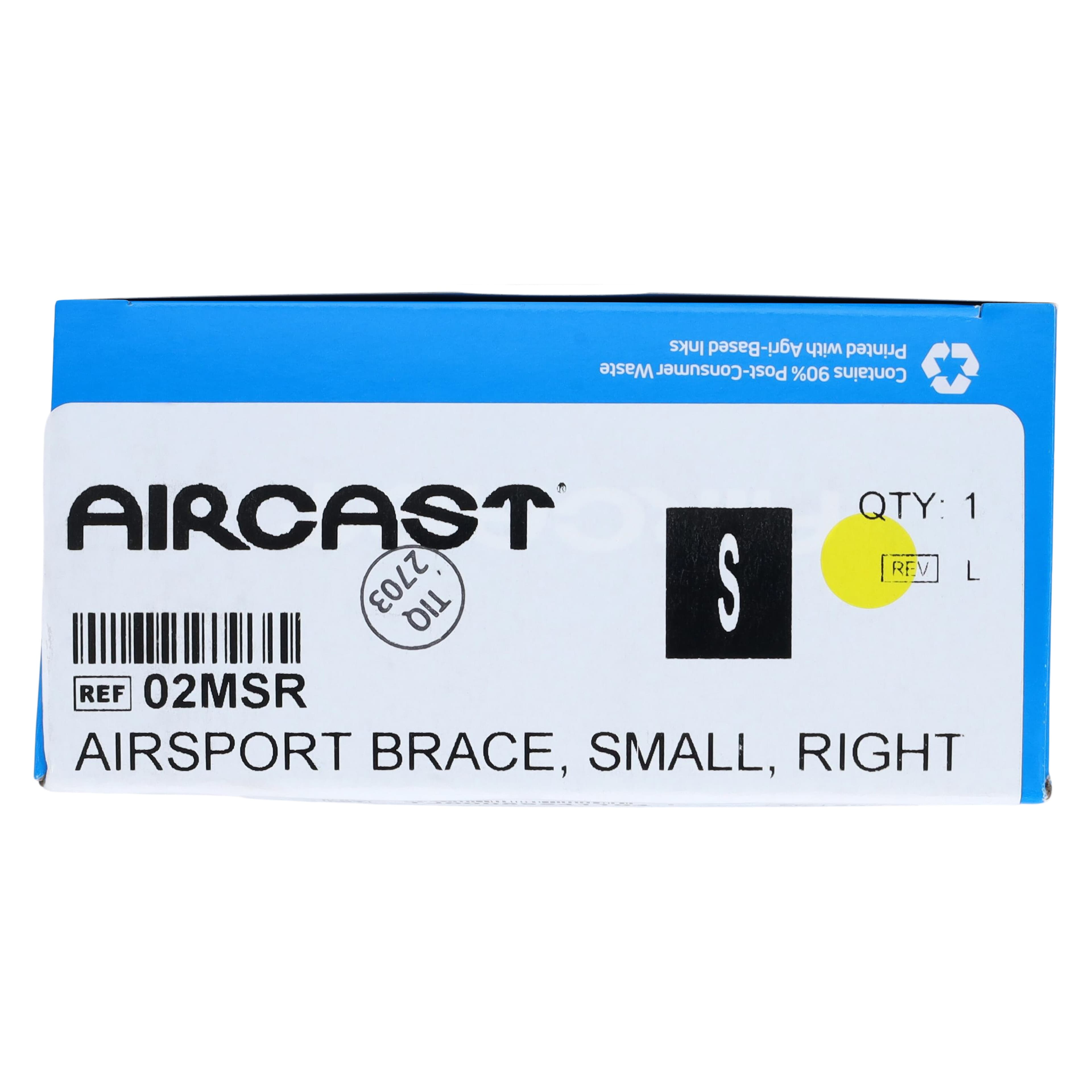 Aircast Airsport Stirrup Ankle Brace, Foam/Aircell, Small (Men 5.5-7 / Women 5-8.5), Right thumbnail 7