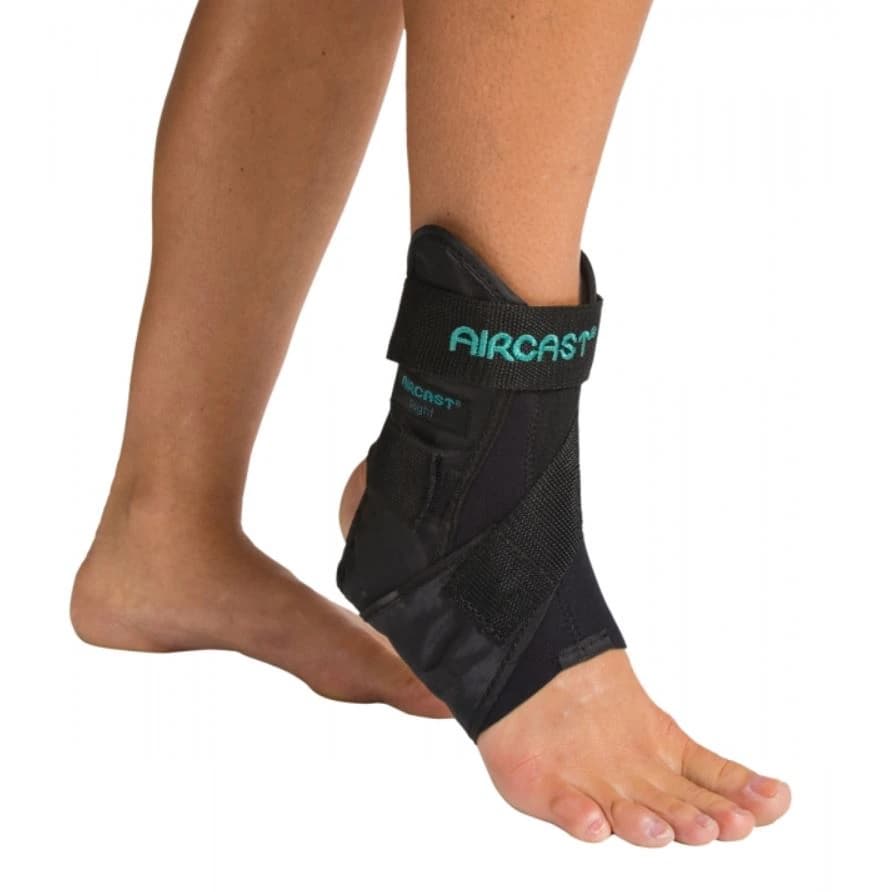 Aircast Airsport Stirrup Ankle Brace, Foam/Aircell, Small (Men 5.5-7 / Women 5-8.5), Right - Brace Ortho Airsport Wrap - Image 1