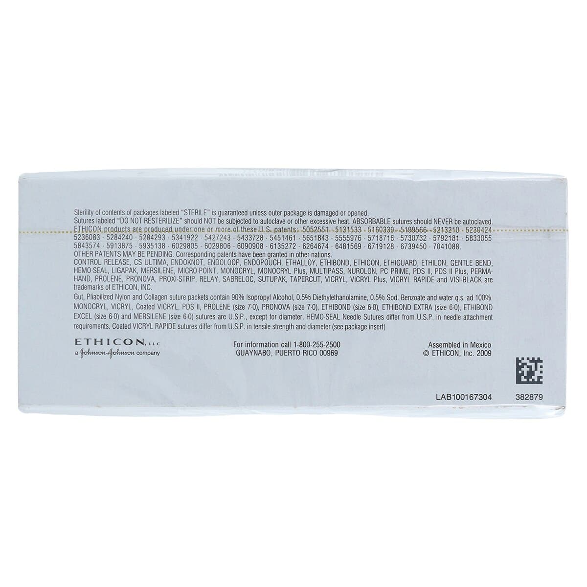 Ethicon Ethilon Nylon Monofilament Non-Absorbable Suture, Size 10-0, 6", Black, CS160-6 Ultima Spatula Needle, 1/2 Circle, 12/Box, 9001G thumbnail 4
