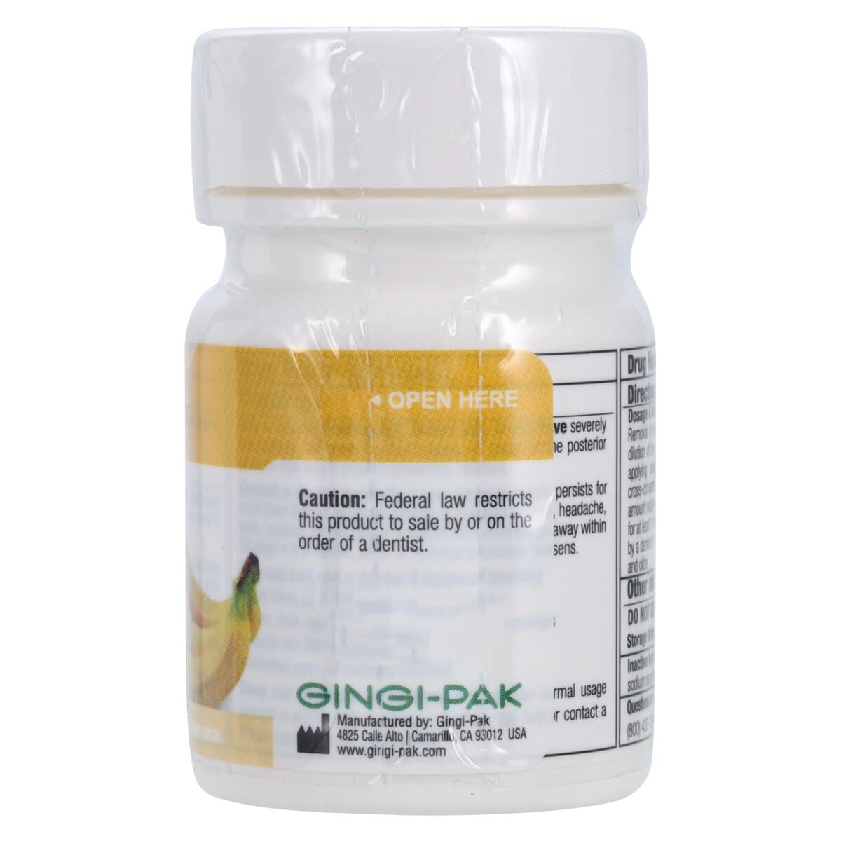 Gingicaine Topical Anesthetic Gel, 20% Benzocaine, 1 oz Jar, Banana Flavor, 1/Pk thumbnail 2