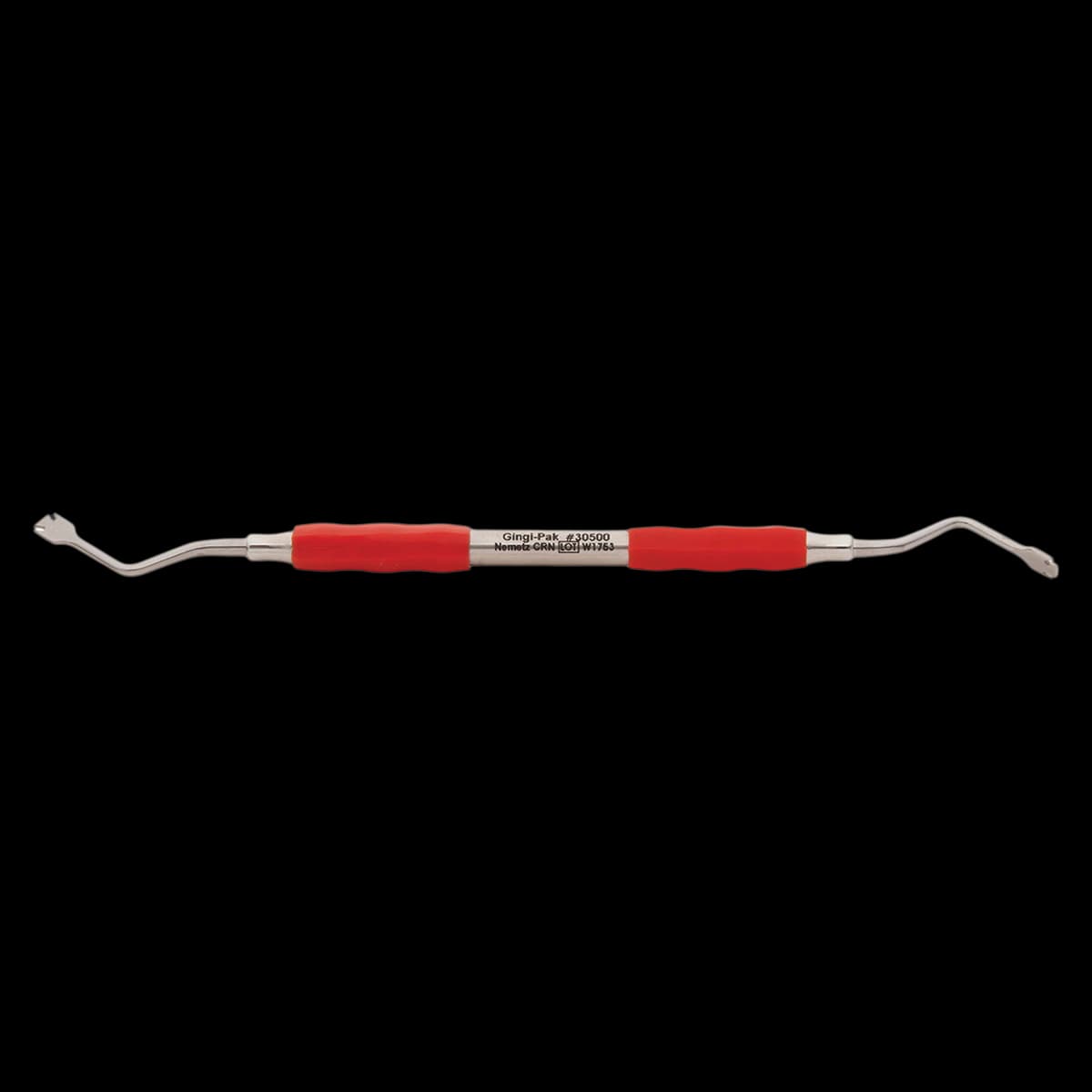 Gingi-Pak Nemetz Crown Remover, Double-End, 90° Offset, Silicone Grip, 1/Pk, 30500 - Nemetz Crown Remover, Double-End, with Silicone Grip Handle, 1/Pk, 30500 - Image 1