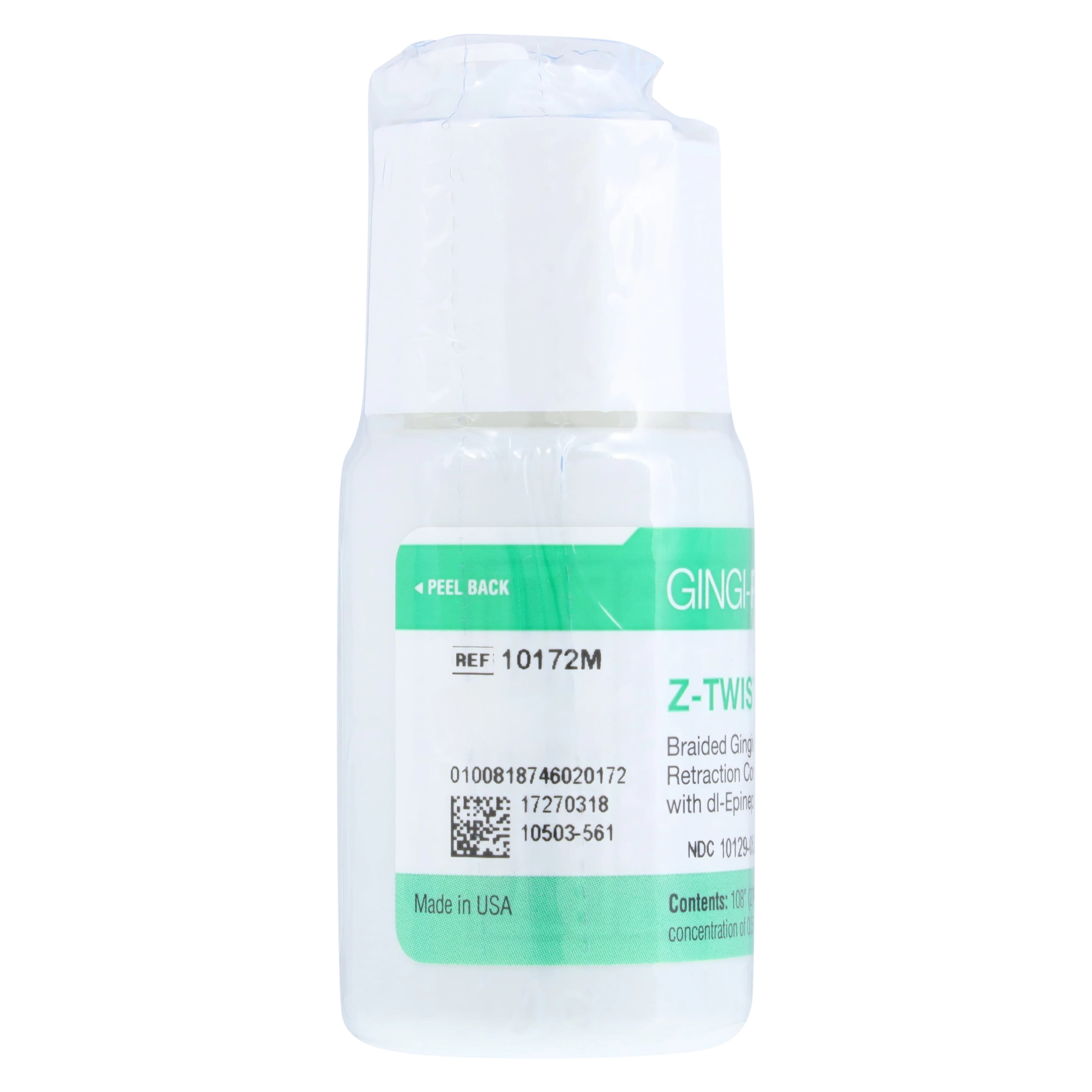Gingi-Pak Max Z-Twist Retraction Cord with DL-Epinephrine HCl, Size #2 Medium, 108 inches, 10172M thumbnail 3