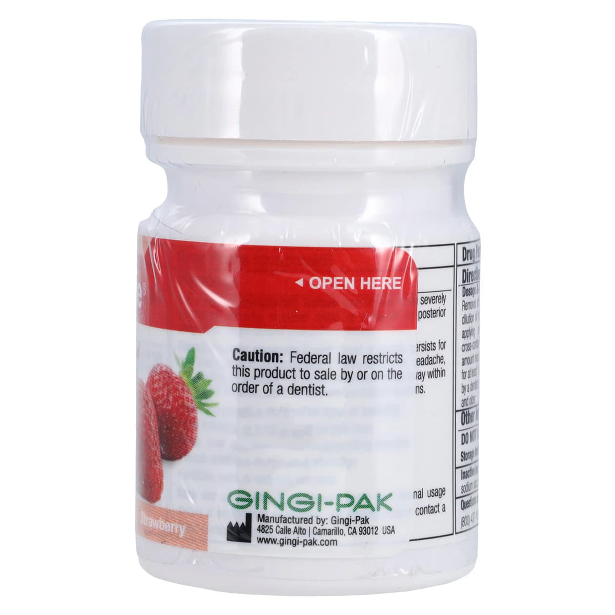 Gingicaine Topical Anesthetic Gel, 20% Benzocaine, Strawberry, 1 oz Jar thumbnail 3